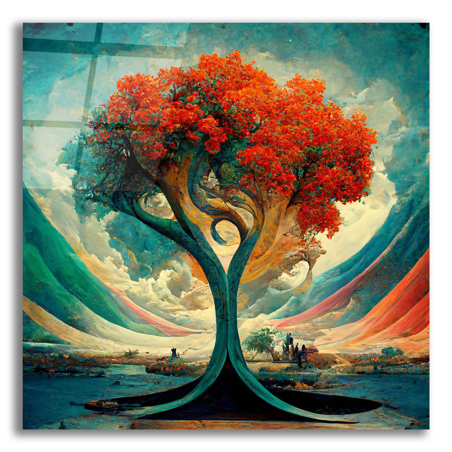 Epic Art 'Tree Of Life 18' by Ray Heere, Acrylic Glass Wall Art