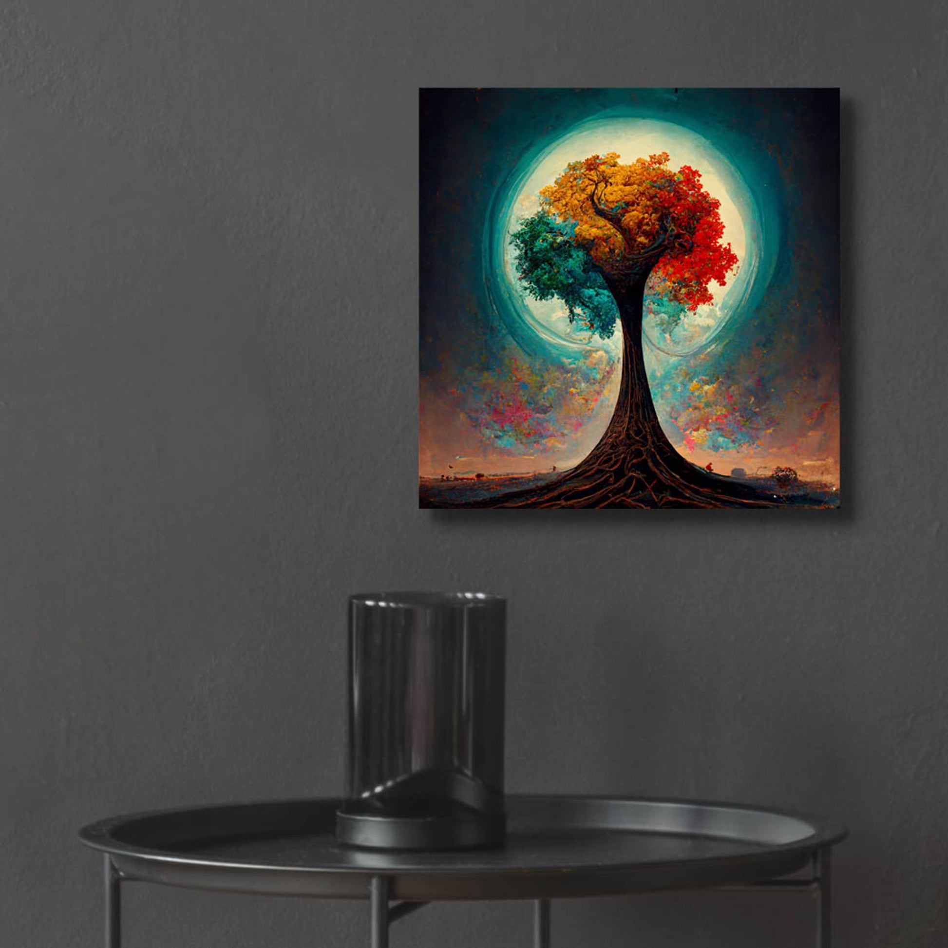 Epic Art 'Tree Of Life 20' by Ray Heere, Acrylic Glass Wall Art,12x12