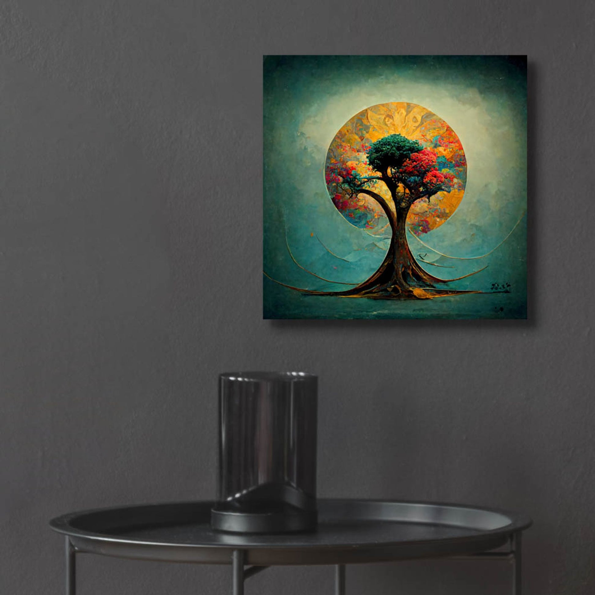 Epic Art 'Tree Of Life 21' by Ray Heere, Acrylic Glass Wall Art,12x12