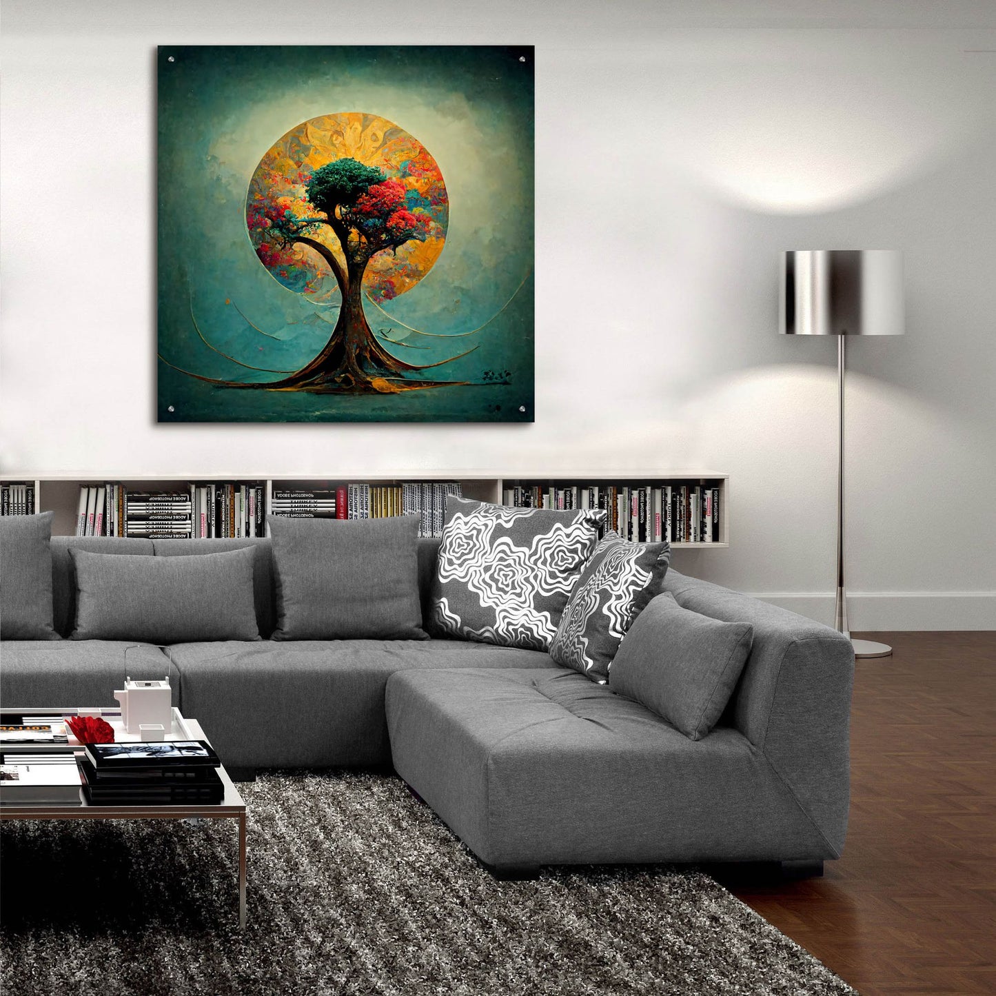 Epic Art 'Tree Of Life 21' by Ray Heere, Acrylic Glass Wall Art,36x36
