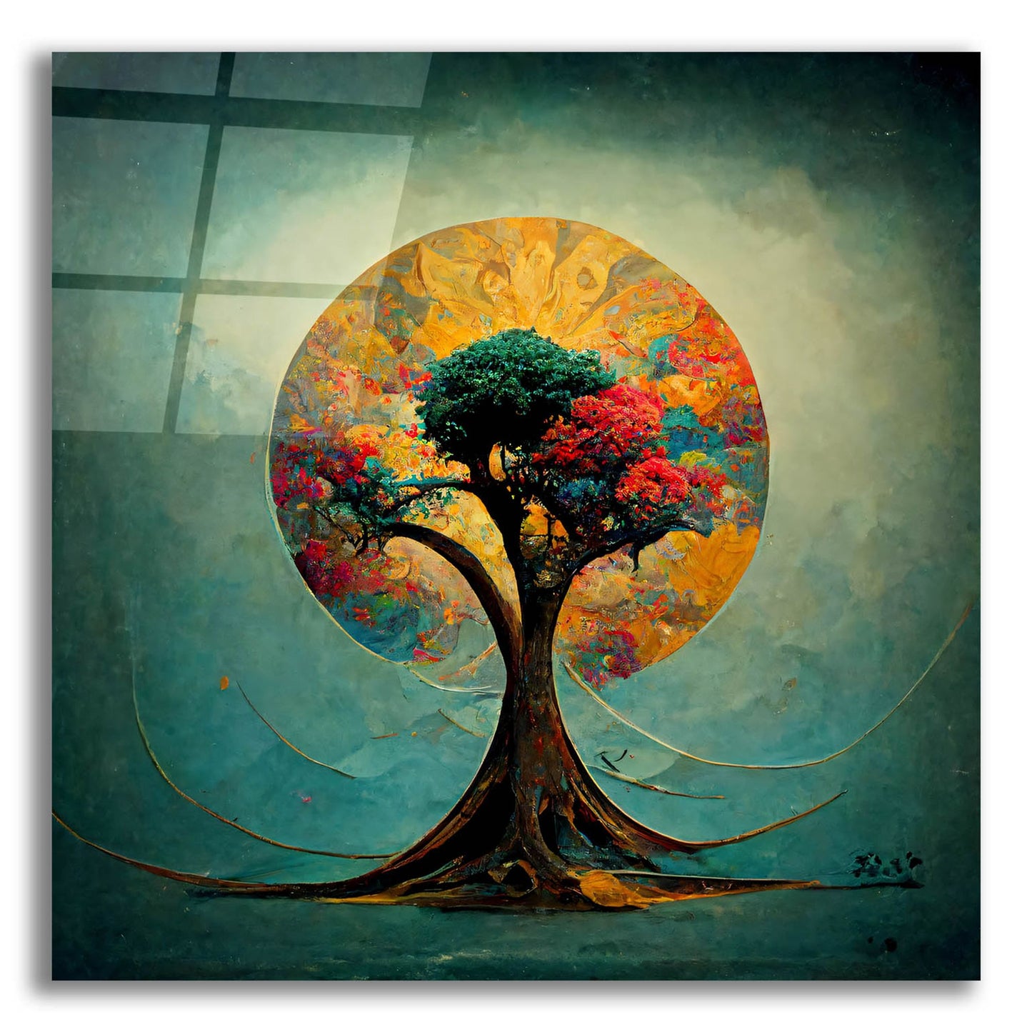 Epic Art 'Tree Of Life 21' by Ray Heere, Acrylic Glass Wall Art