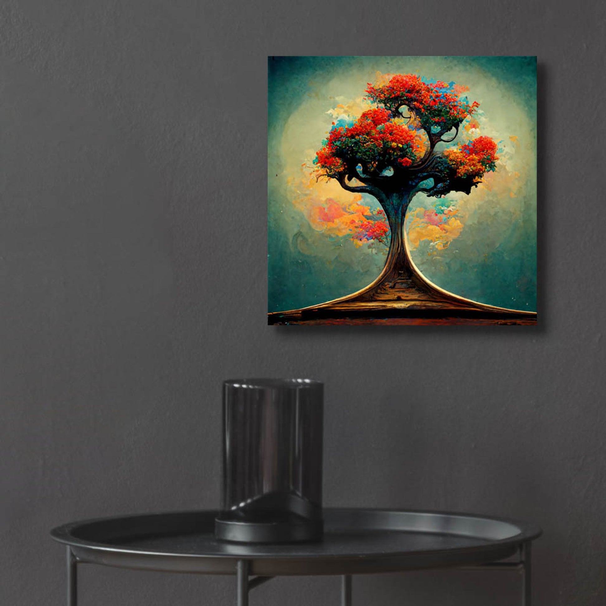 Epic Art 'Tree Of Life 23' by Ray Heere, Acrylic Glass Wall Art,12x12