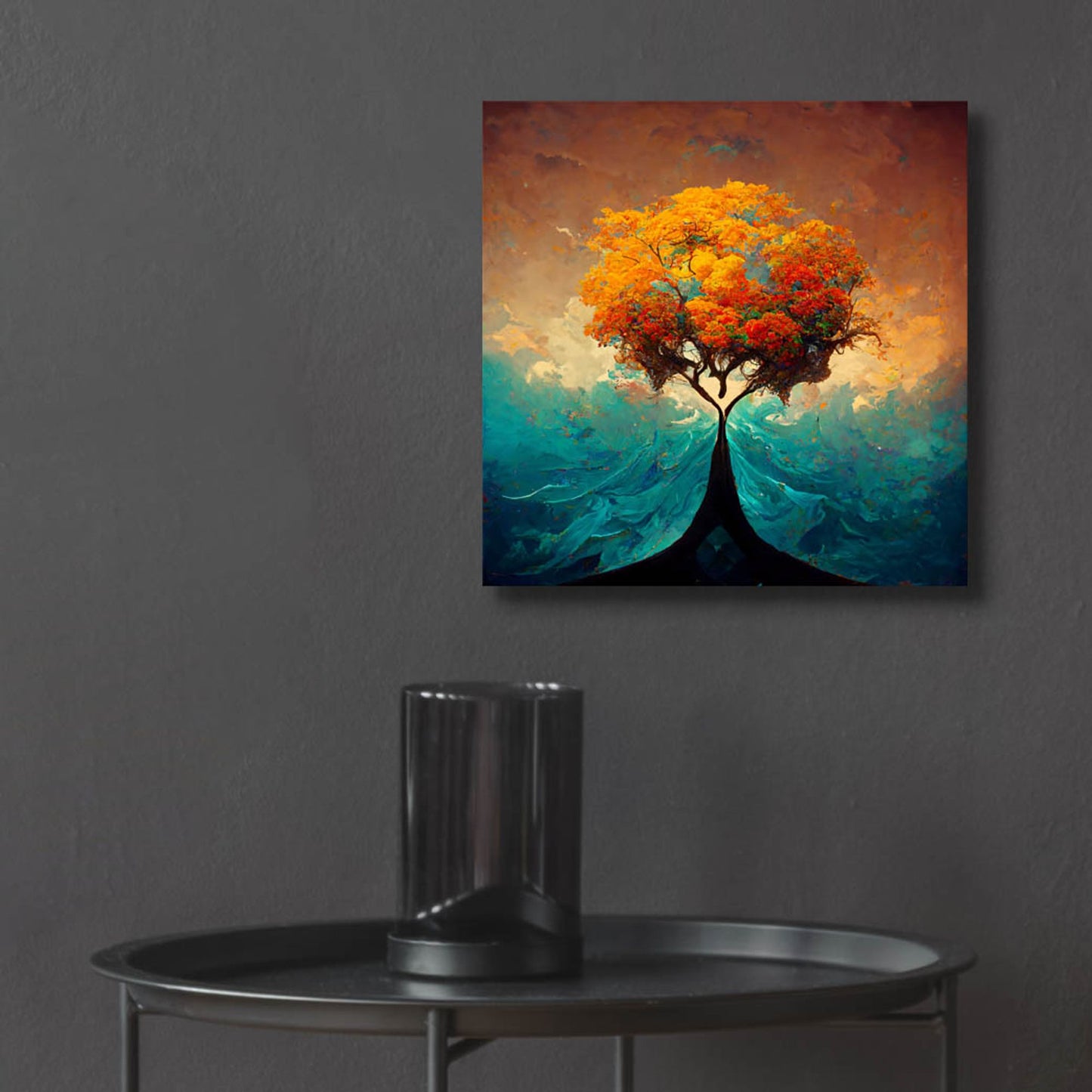 Epic Art 'Tree Of Life 25' by Ray Heere, Acrylic Glass Wall Art,12x12