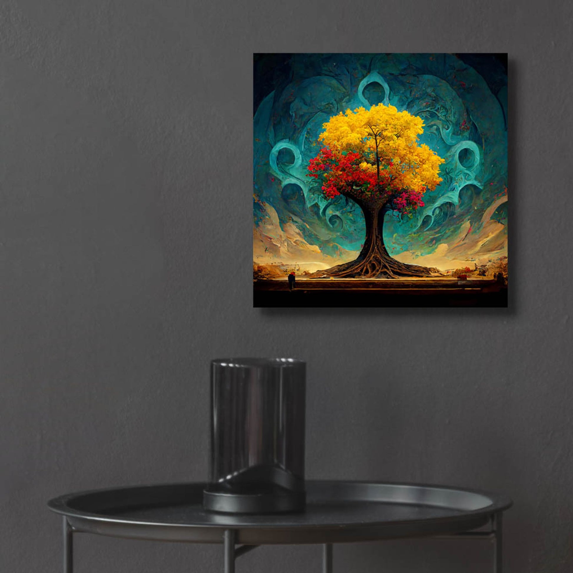 Epic Art 'Tree Of Life 26' by Ray Heere, Acrylic Glass Wall Art,12x12