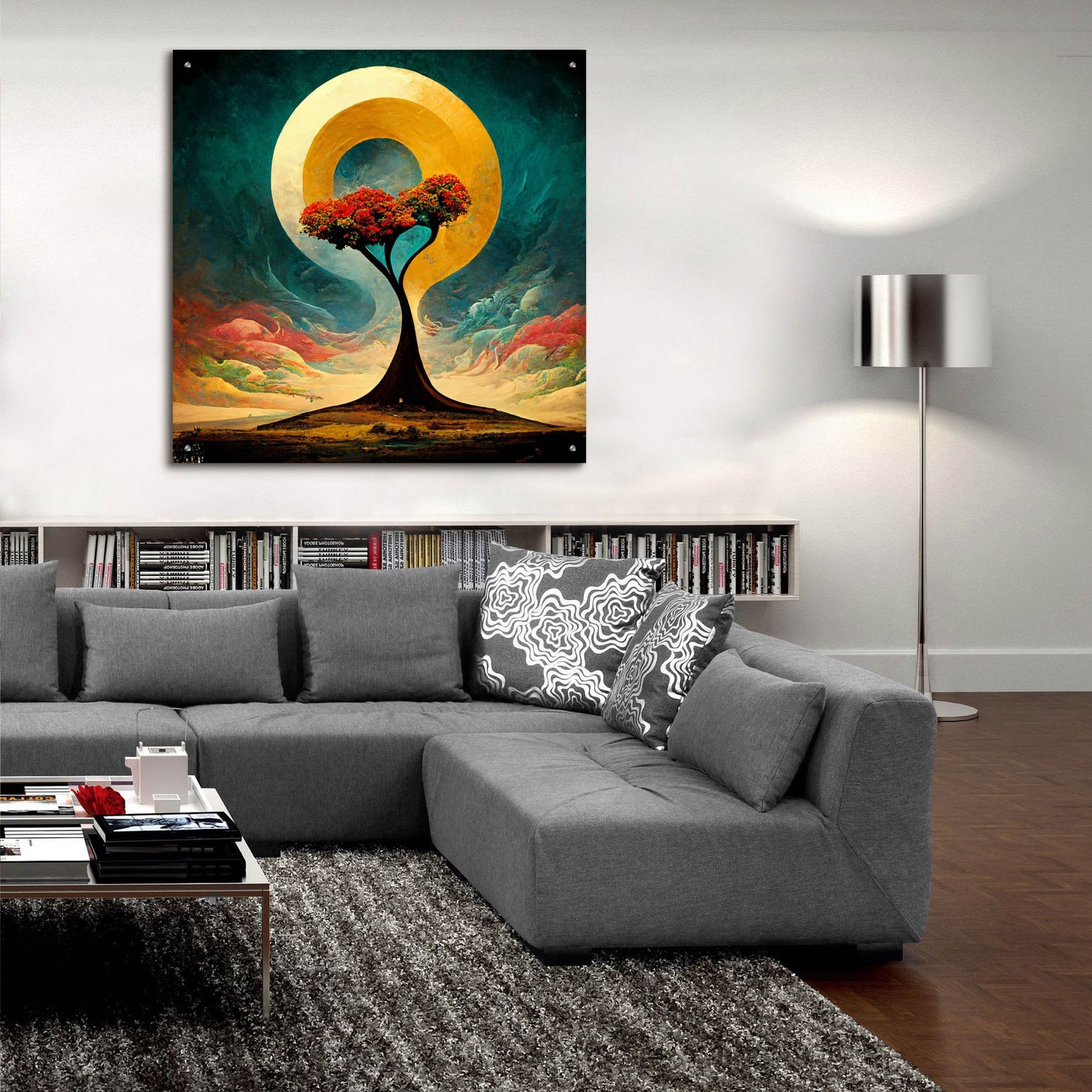 Epic Art 'Tree Of Life 27' by Ray Heere, Acrylic Glass Wall Art,36x36