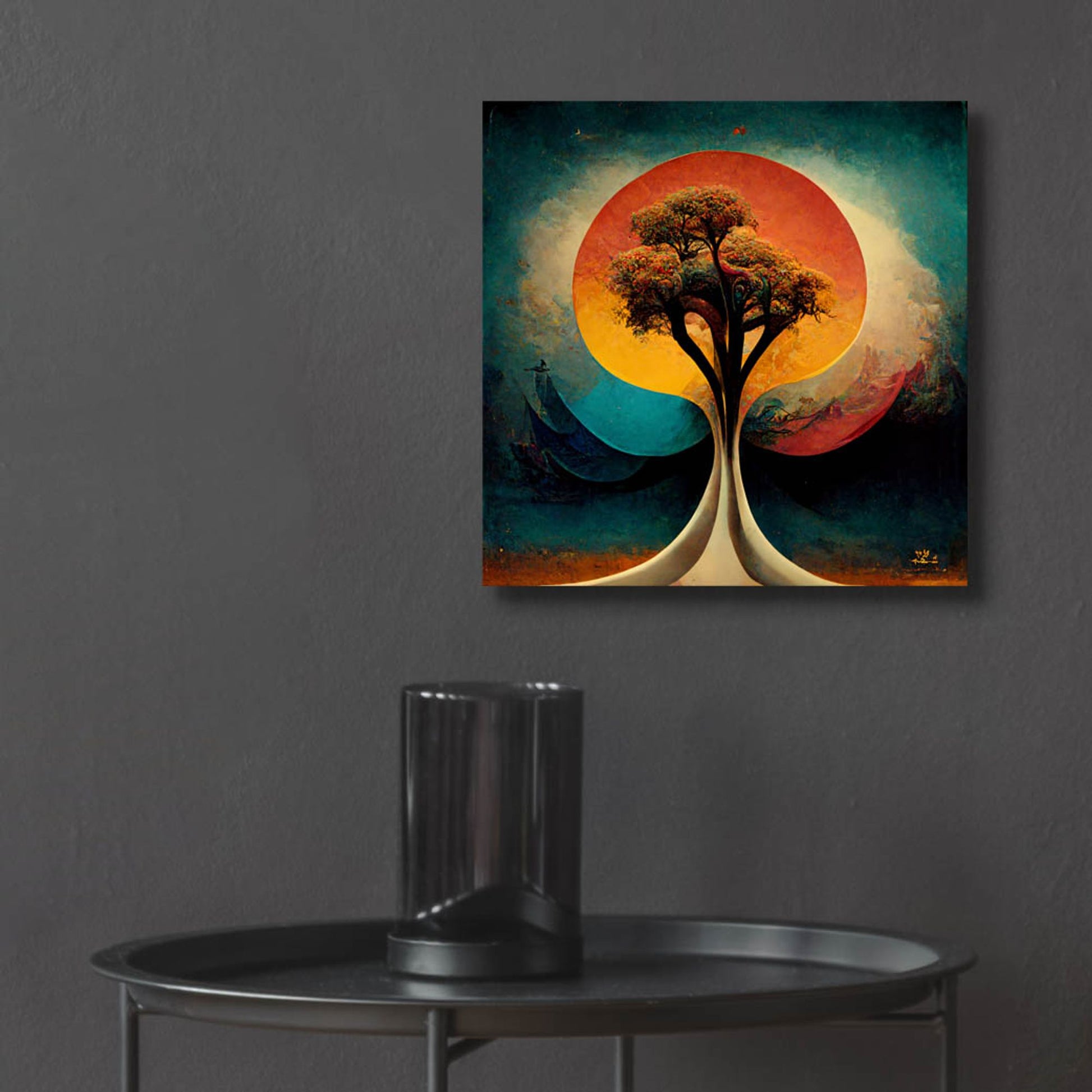 Epic Art 'Tree Of Life 28' by Ray Heere, Acrylic Glass Wall Art,12x12