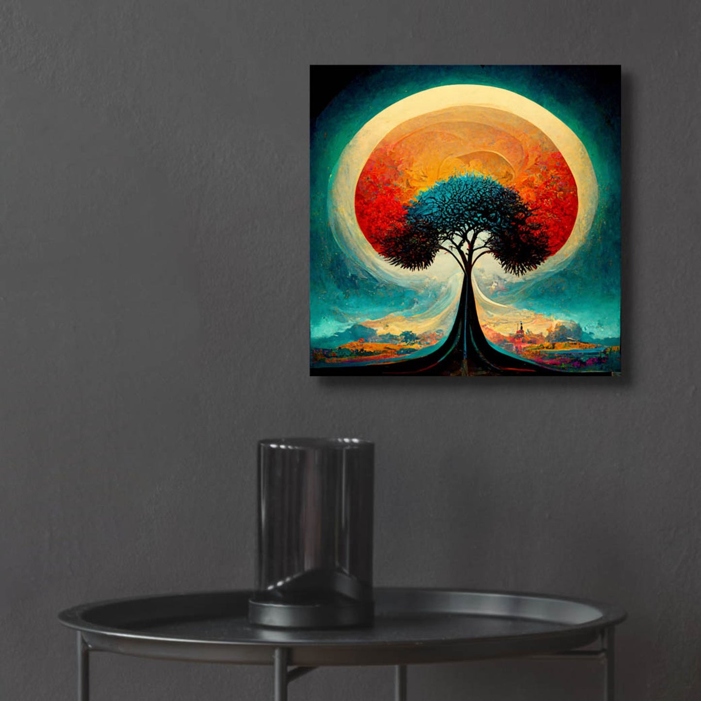 Epic Art 'Tree Of Life 29' by Ray Heere, Acrylic Glass Wall Art,12x12