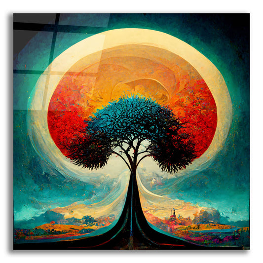 Epic Art 'Tree Of Life 29' by Ray Heere, Acrylic Glass Wall Art