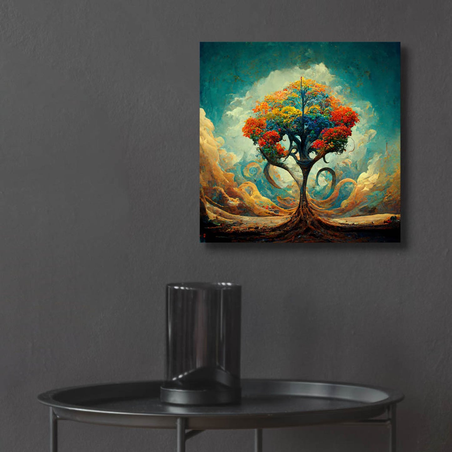 Epic Art 'Tree Of Life 30' by Ray Heere, Acrylic Glass Wall Art,12x12