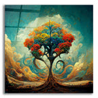 Epic Art 'Tree Of Life 30' by Ray Heere, Acrylic Glass Wall Art