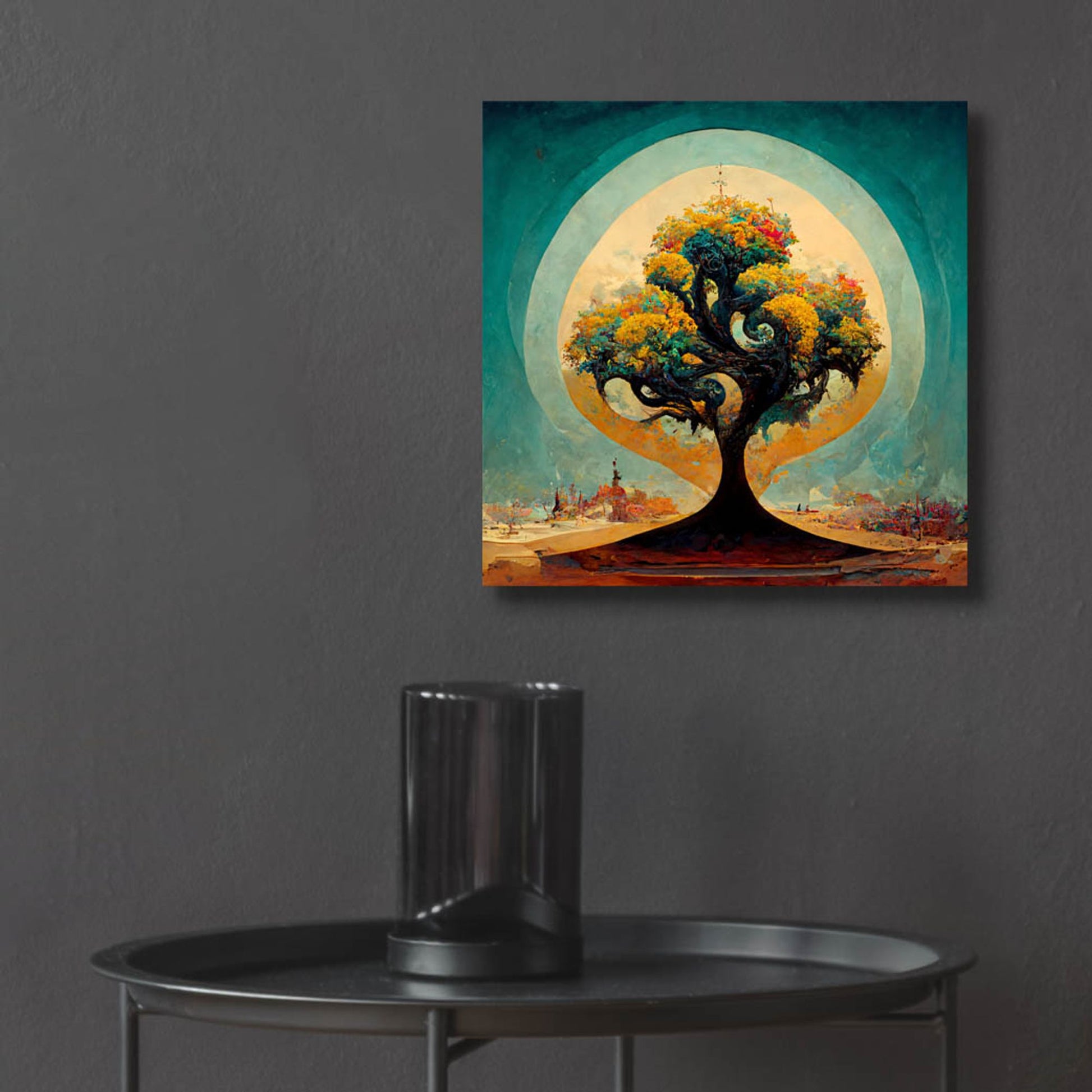 Epic Art 'Tree Of Life 31' by Ray Heere, Acrylic Glass Wall Art,12x12