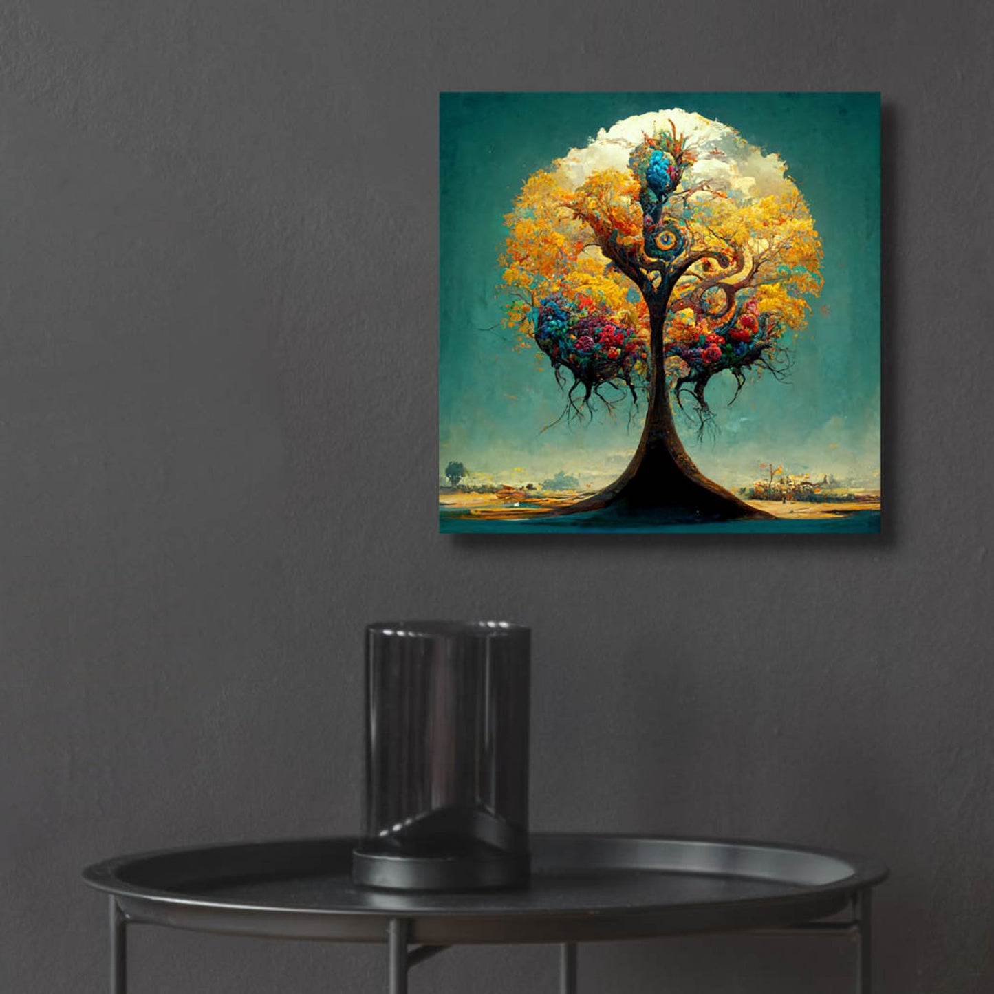 Epic Art 'Tree Of Life 32' by Ray Heere, Acrylic Glass Wall Art,12x12