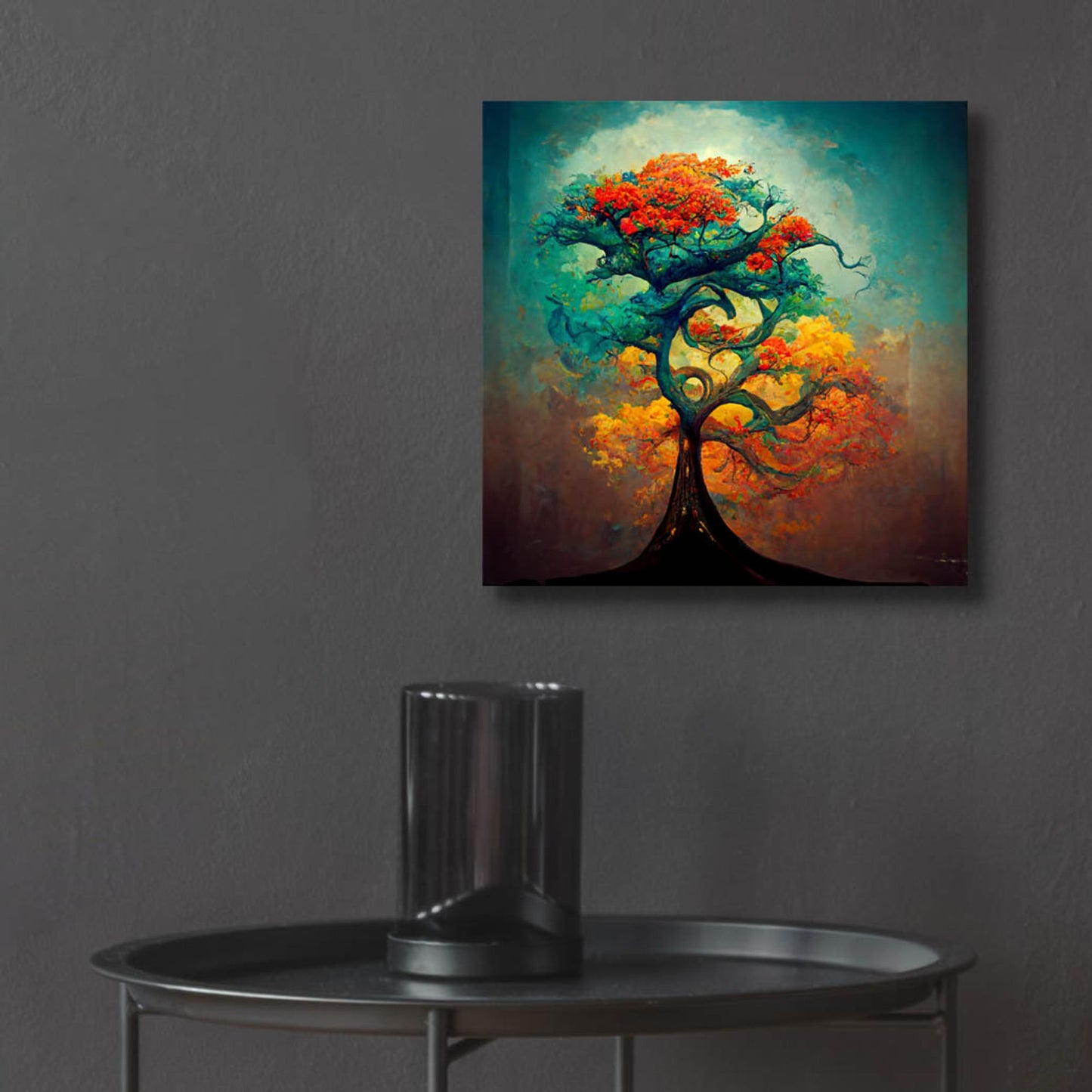 Epic Art 'Tree Of Life 33' by Ray Heere, Acrylic Glass Wall Art,12x12