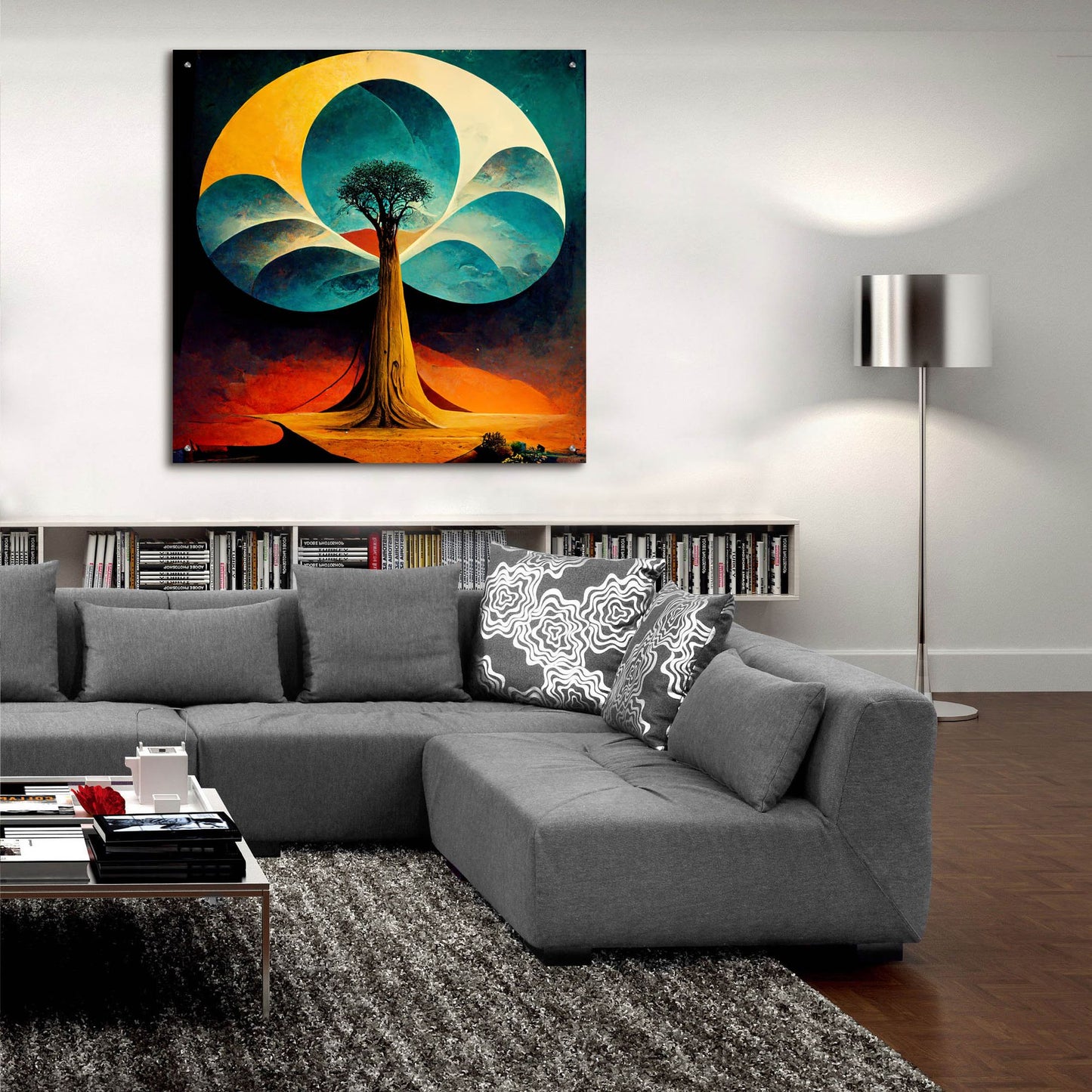 Epic Art 'Tree Of Life 34' by Ray Heere, Acrylic Glass Wall Art,36x36