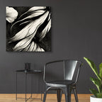 Epic Art 'Flowers Black White 11' by Ray Heere, Acrylic Glass Wall Art,36x36