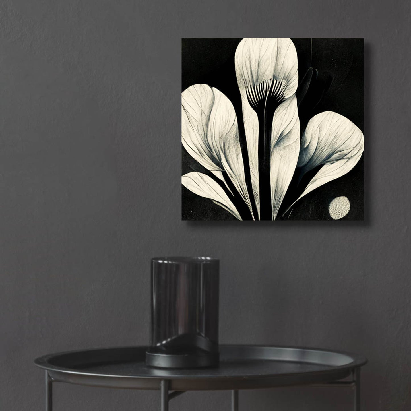 Epic Art 'Flowers Black White 13' by Ray Heere, Acrylic Glass Wall Art,12x12