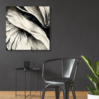 Epic Art 'Flowers Black White 24' by Ray Heere, Acrylic Glass Wall Art,36x36