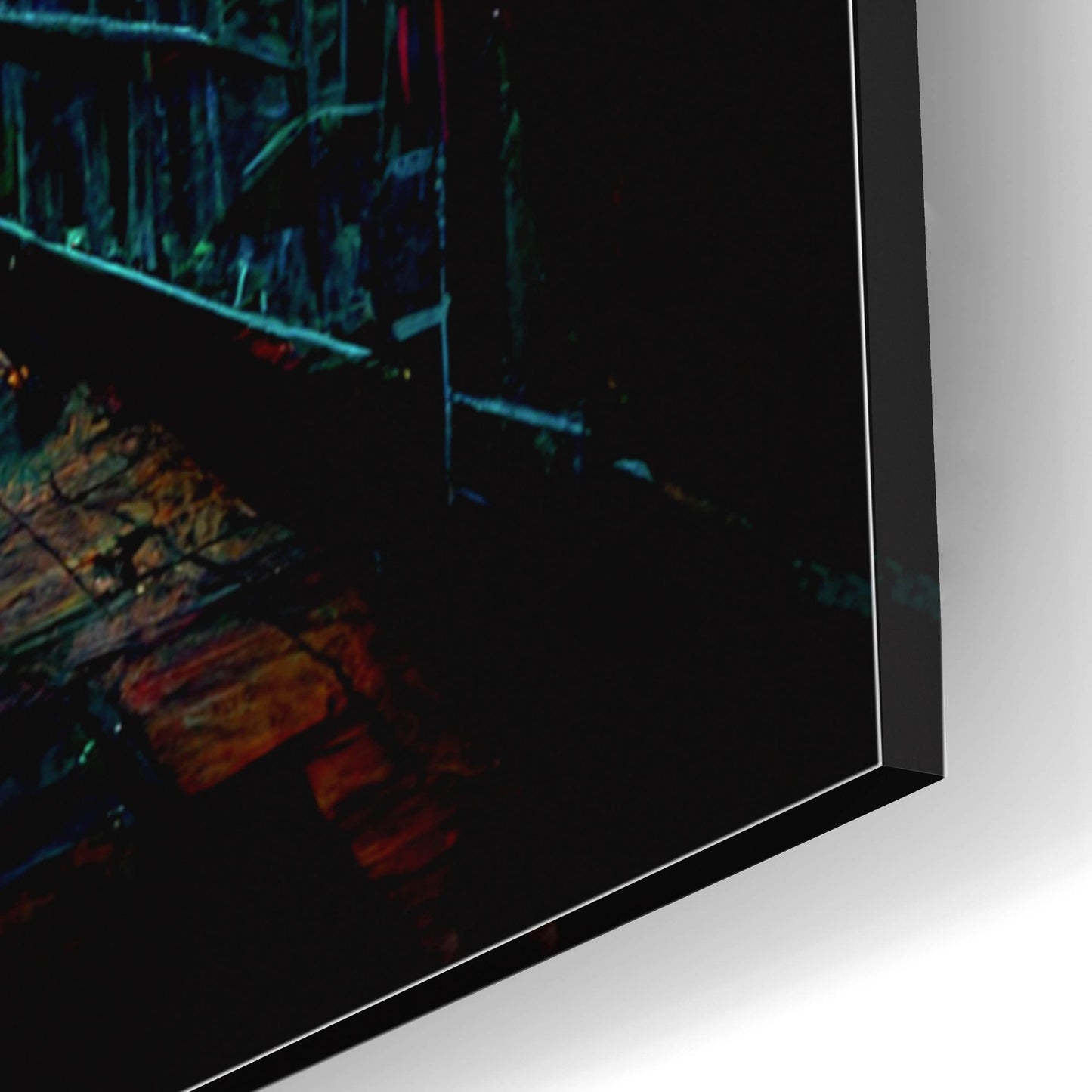 Epic Art 'Abstract City 1' by Romantz Art, Acrylic Glass Wall Art,12x16