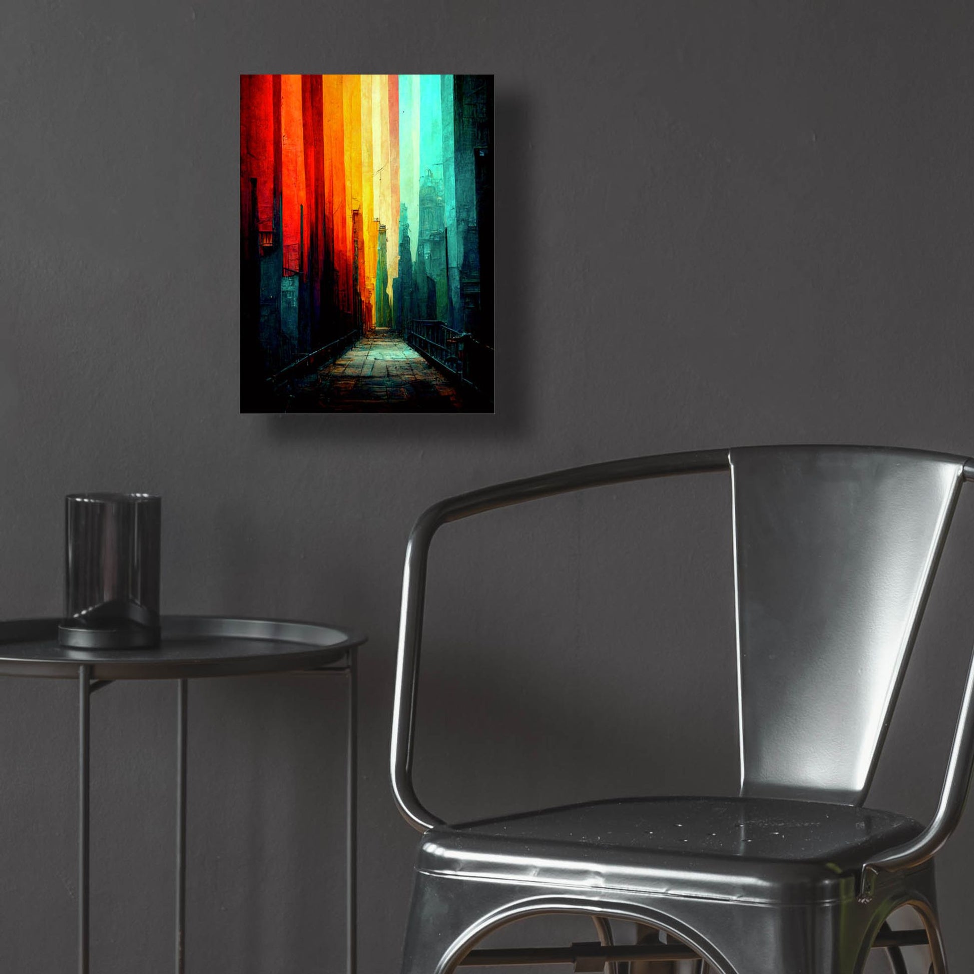 Epic Art 'Abstract City 1' by Romantz Art, Acrylic Glass Wall Art,12x16