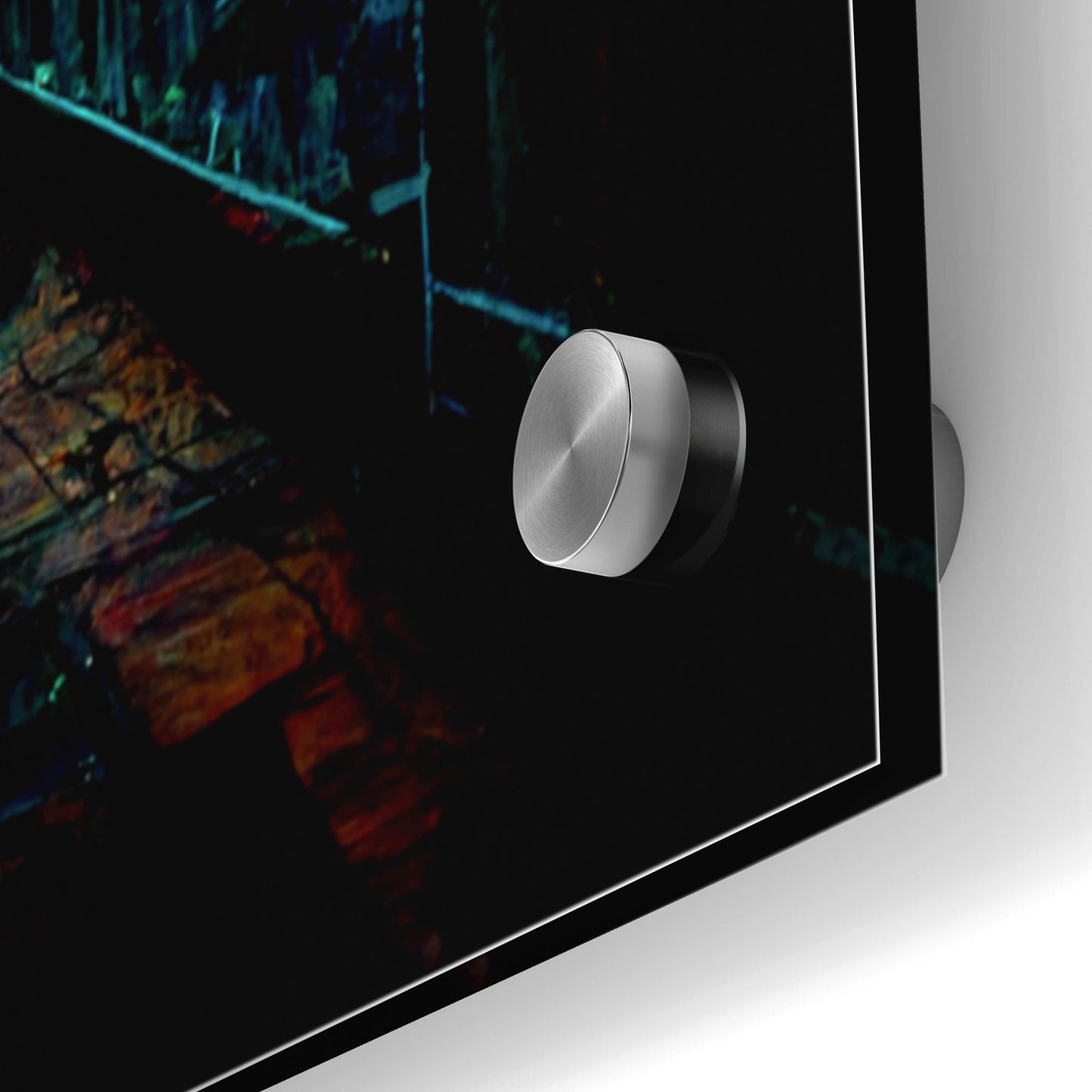 Epic Art 'Abstract City 1' by Romantz Art, Acrylic Glass Wall Art,24x36