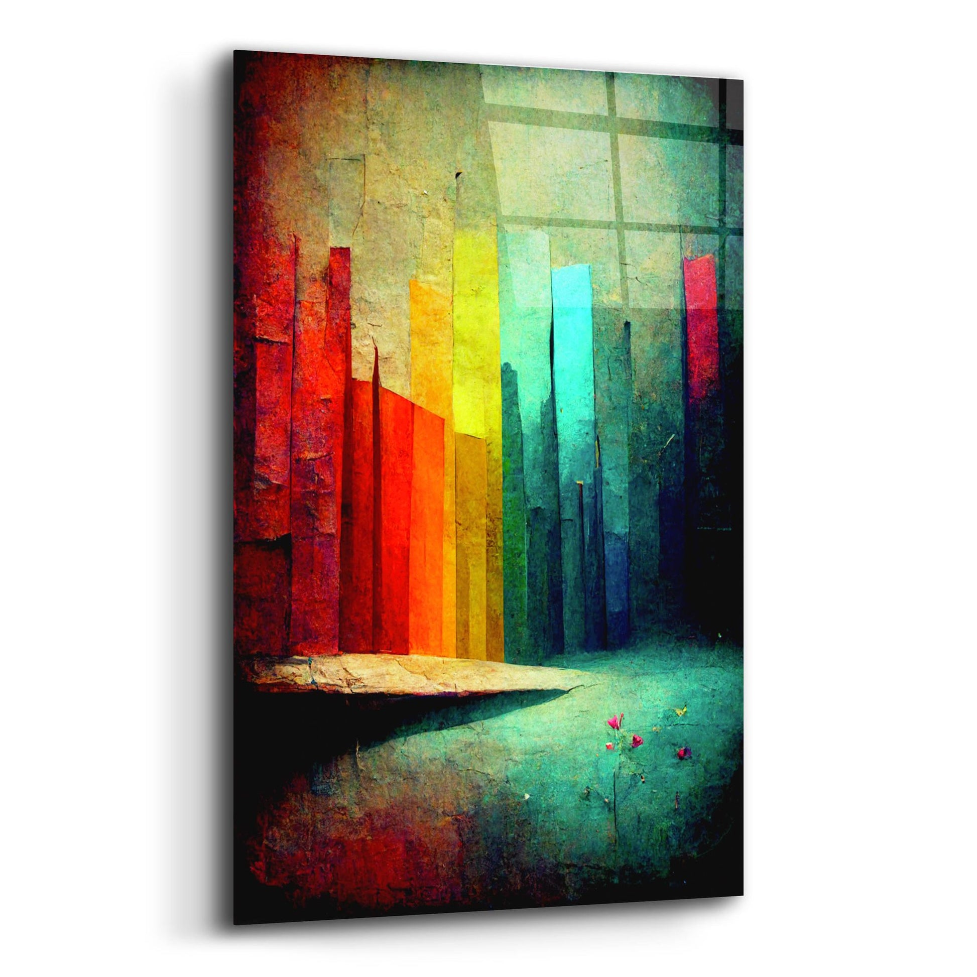 Epic Art 'Color Fortress' by Romantz Art, Acrylic Glass Wall Art,12x16