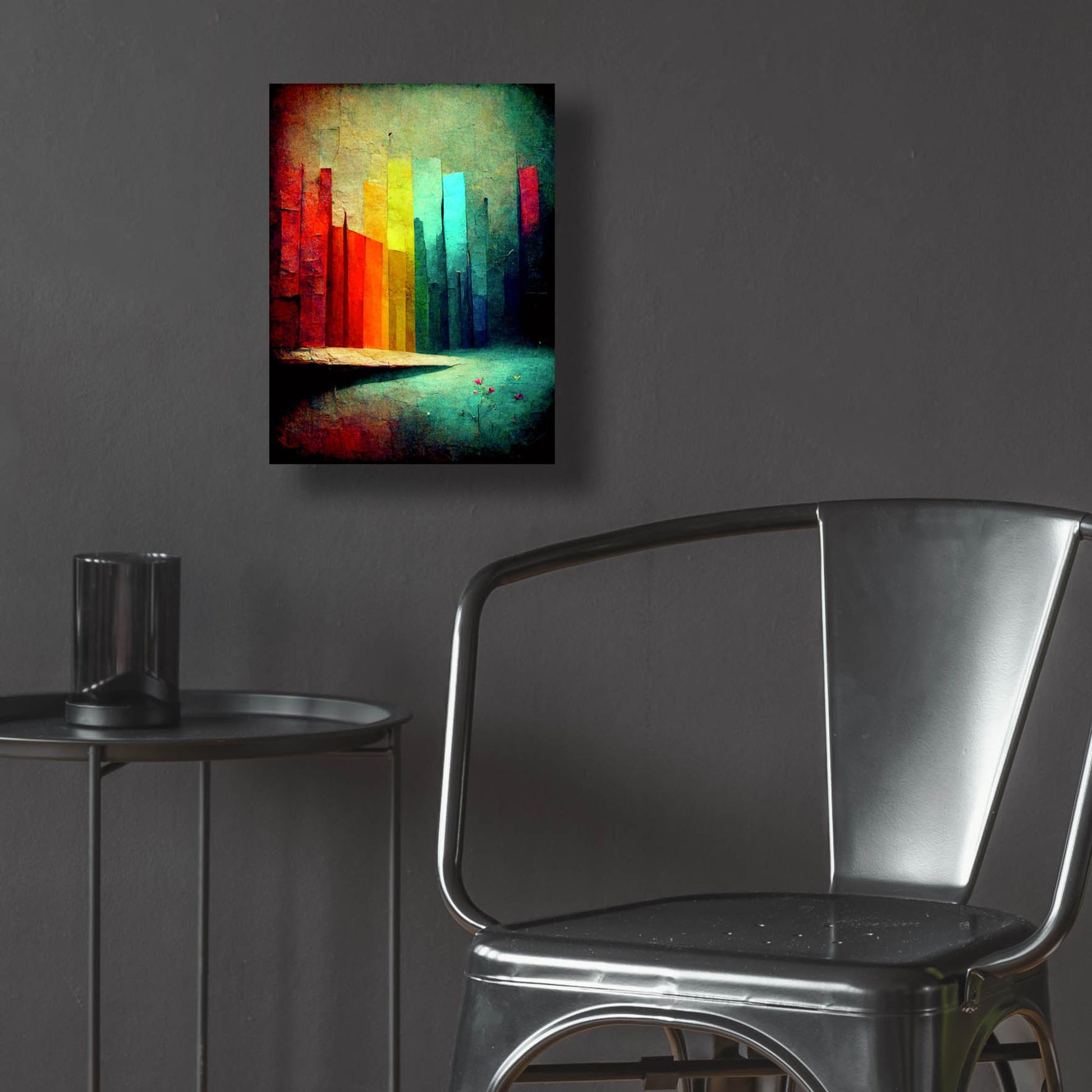 Epic Art 'Color Fortress' by Romantz Art, Acrylic Glass Wall Art,12x16