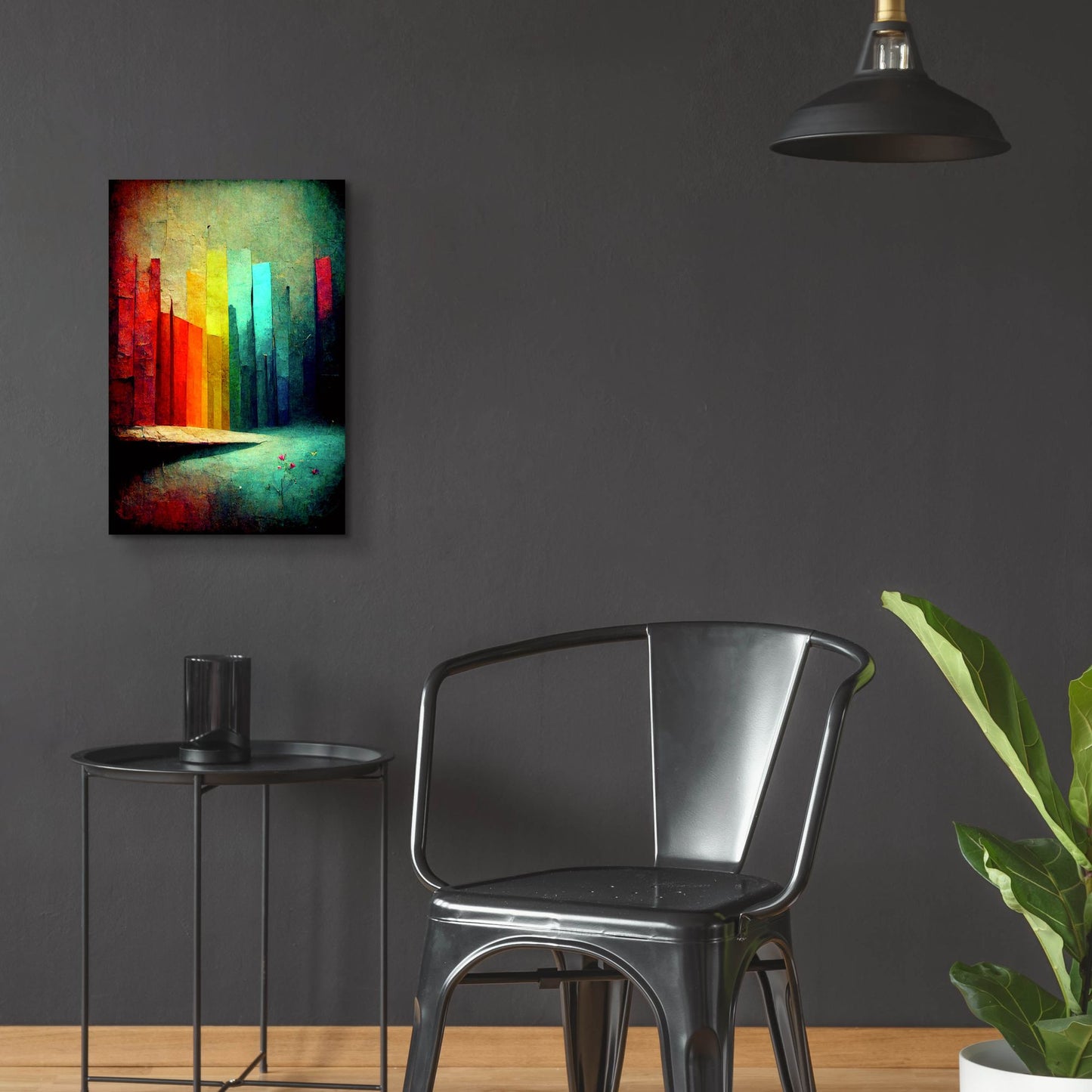 Epic Art 'Color Fortress' by Romantz Art, Acrylic Glass Wall Art,16x24