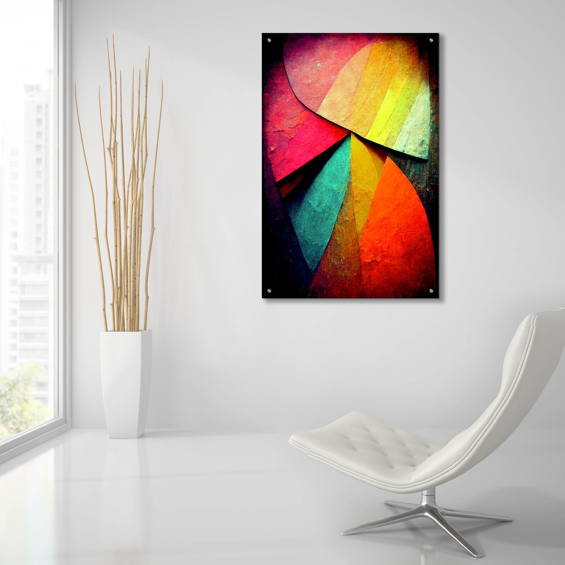 Epic Art 'Shield Wall' by Romantz Art, Acrylic Glass Wall Art,24x36