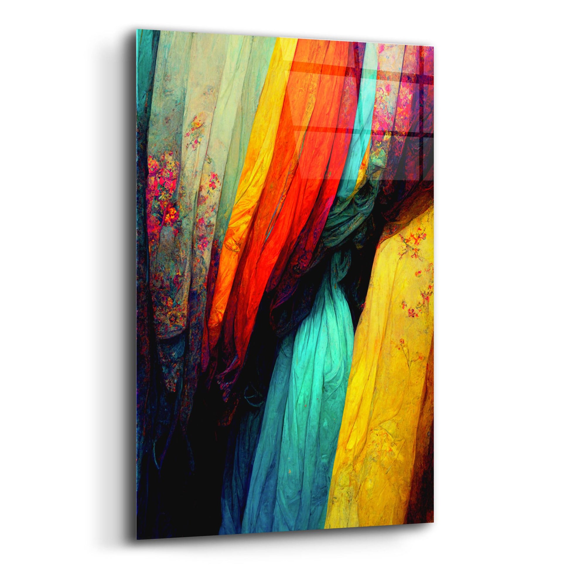 Epic Art 'Silk Drapes' by Romantz Art, Acrylic Glass Wall Art,12x16