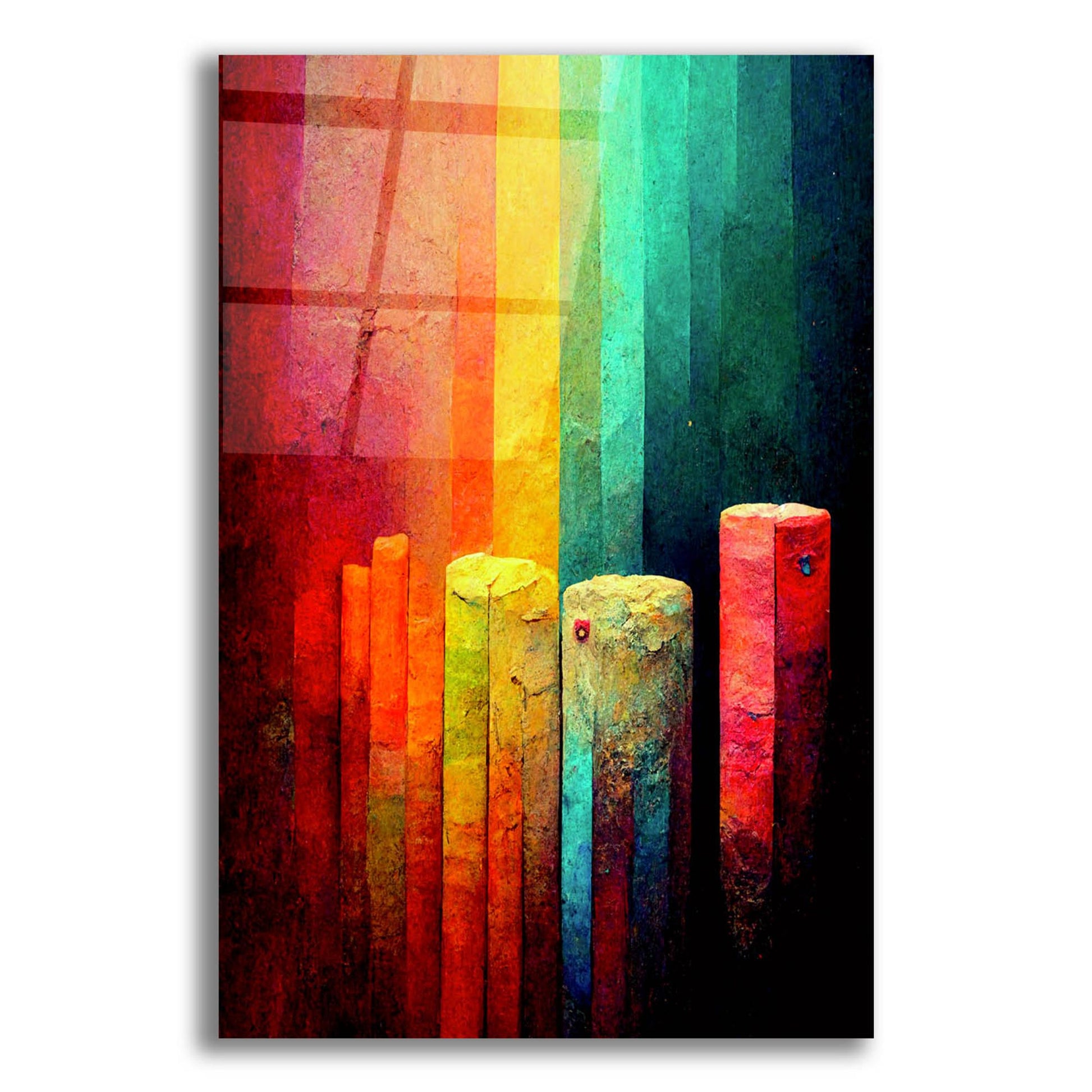 Epic Art 'Step It Up' by Romantz Art, Acrylic Glass Wall Art,12x16