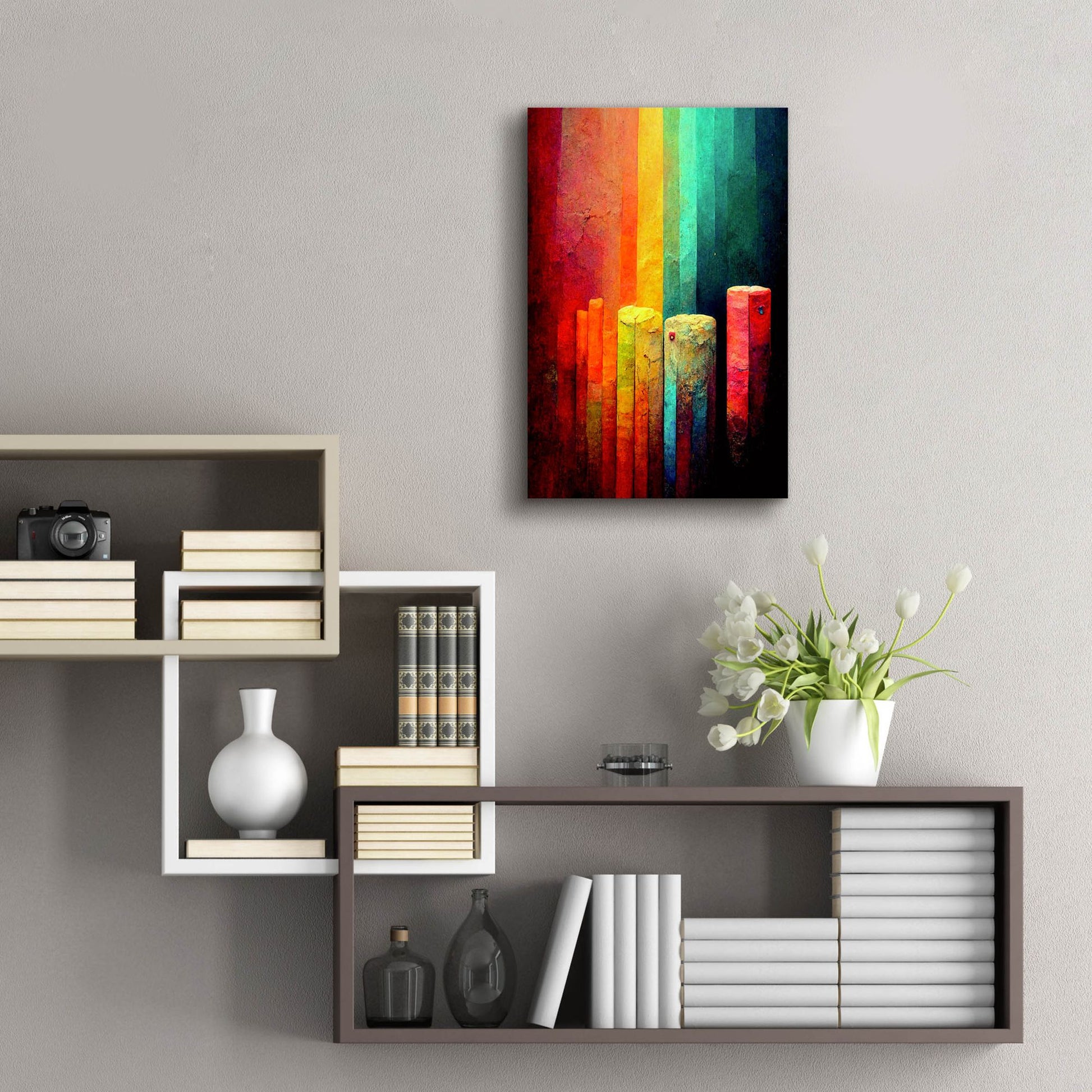 Epic Art 'Step It Up' by Romantz Art, Acrylic Glass Wall Art,16x24