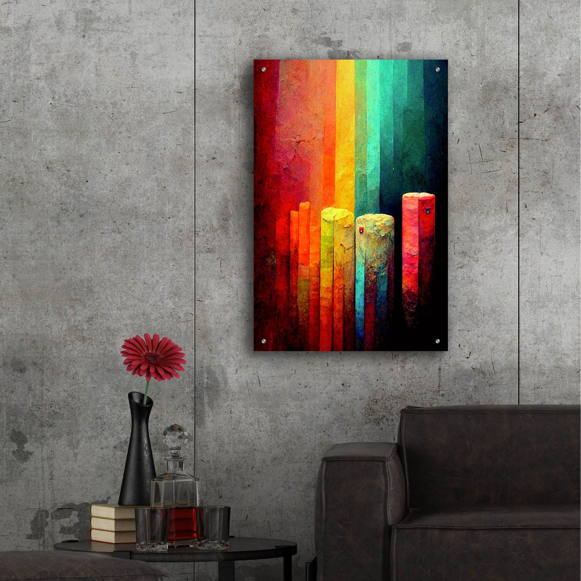 Epic Art 'Step It Up' by Romantz Art, Acrylic Glass Wall Art,24x36