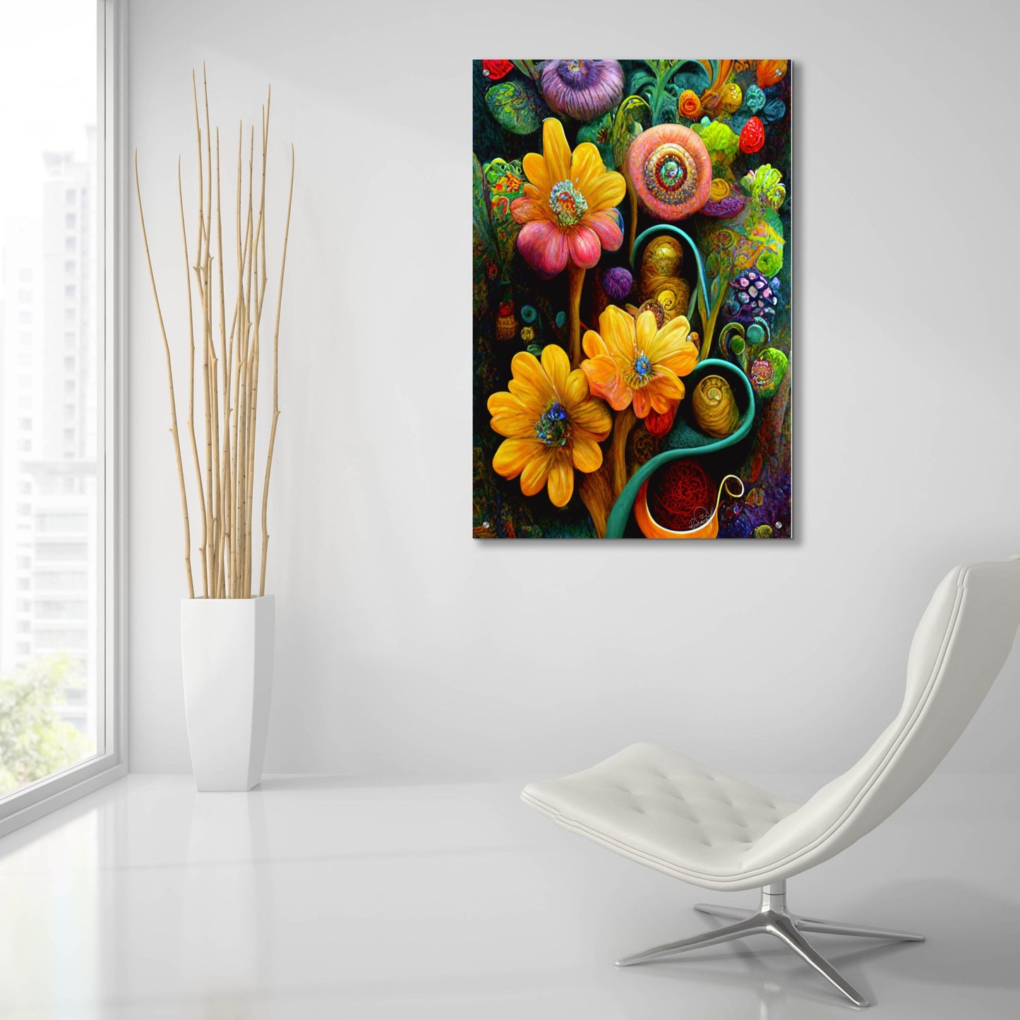 Epic Art 'The World I Close My Eyes To See 3' by Romantz Art, Acrylic Glass Wall Art,24x36