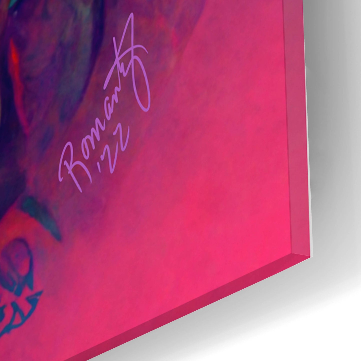 Epic Art 'Fantasy Owls 4' by Romantz Art, Acrylic Glass Wall Art,16x24