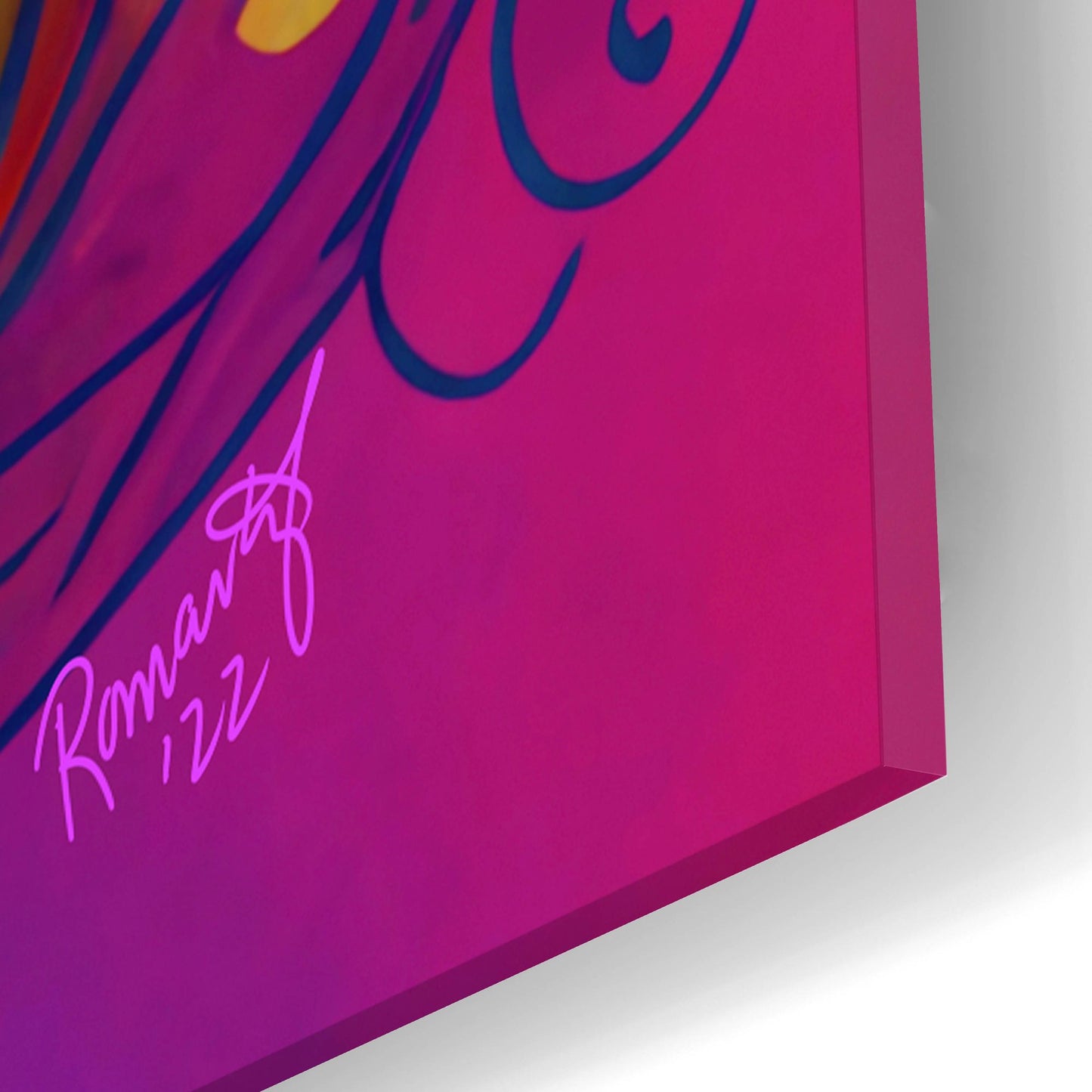 Epic Art 'Fantasy Owls 5' by Romantz Art, Acrylic Glass Wall Art,16x24