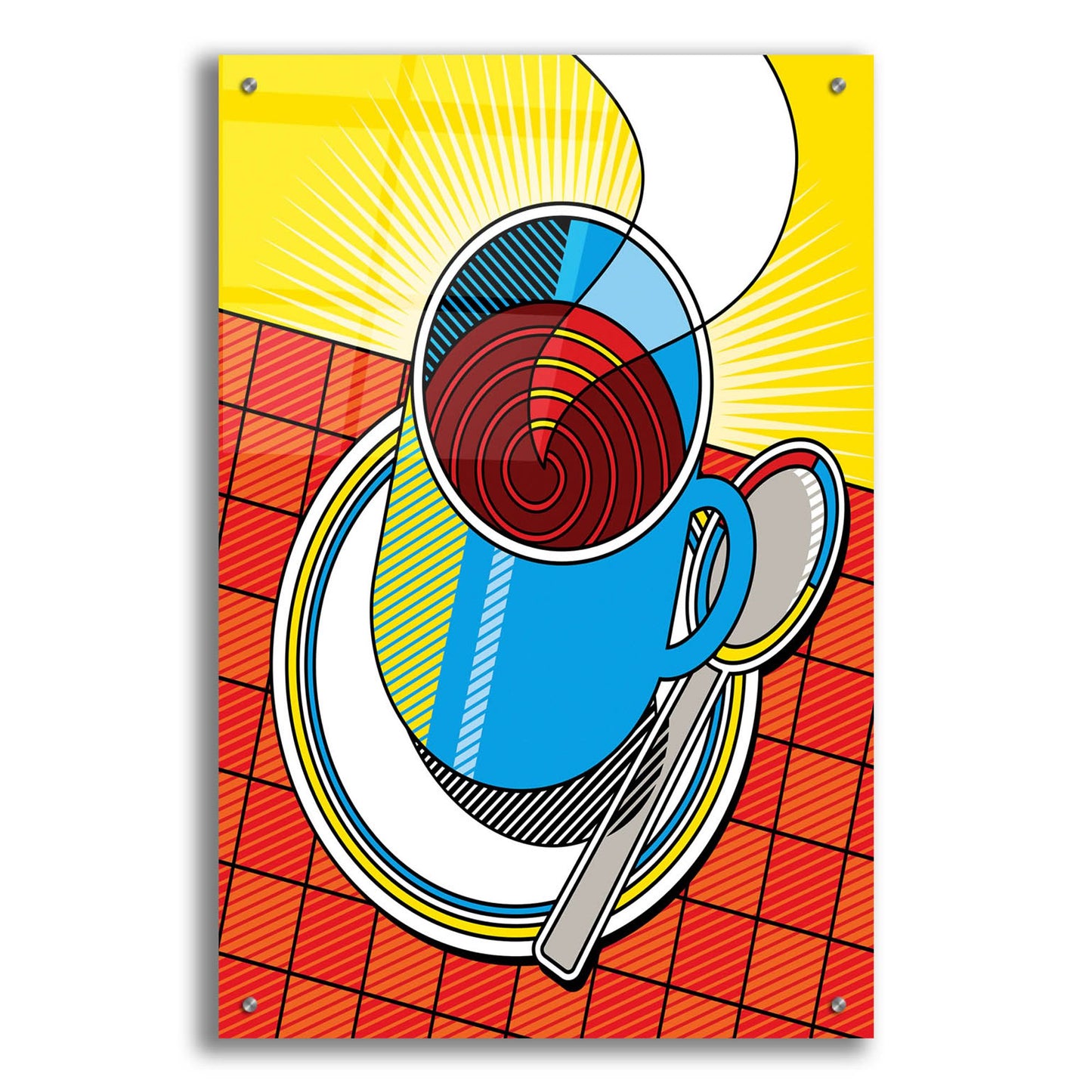 Epic Art 'Diner Coffee' by Ron Magnes, Acrylic Glass Wall Art