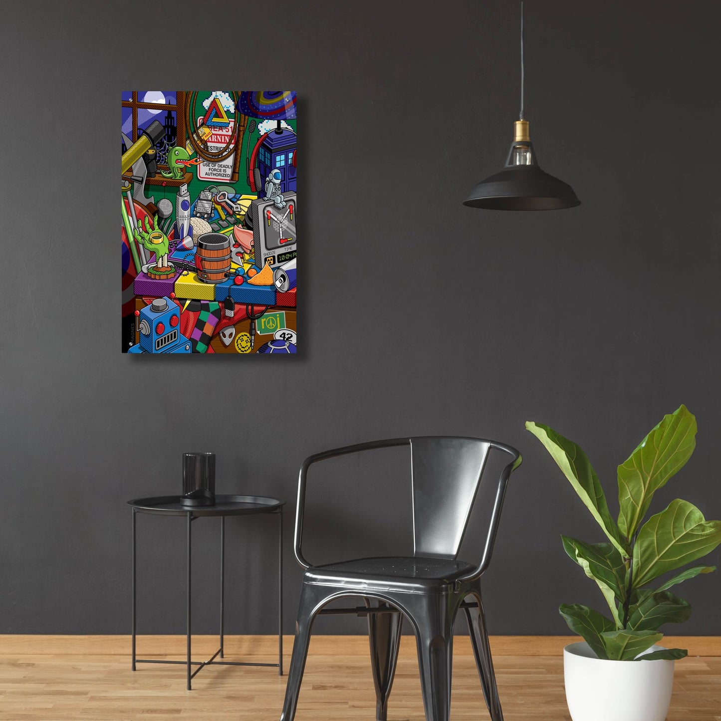 Epic Art 'Geek Chic' by Ron Magnes, Acrylic Glass Wall Art,24x36