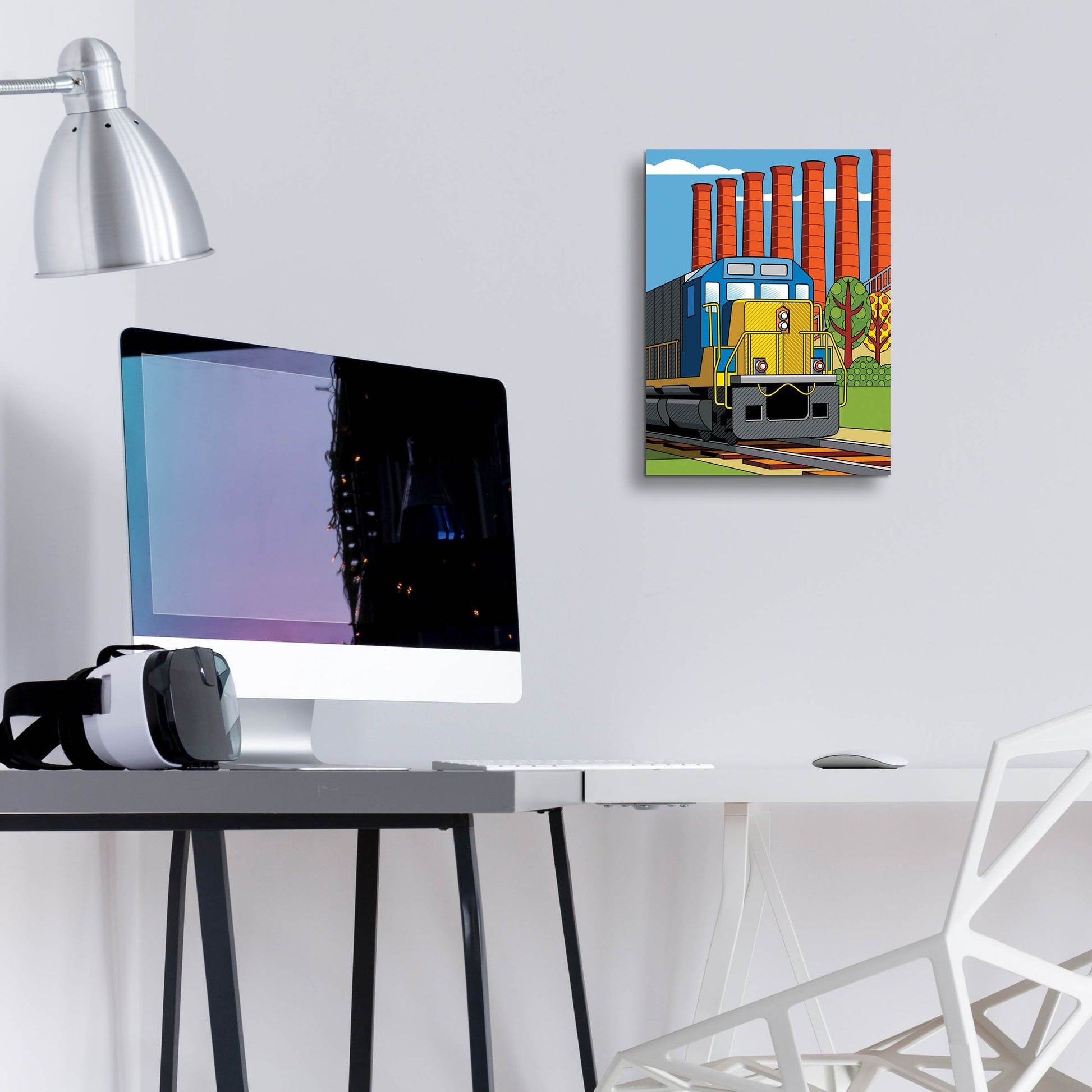Epic Art 'Homestead Steel Mill Stacks' by Ron Magnes, Acrylic Glass Wall Art,12x16