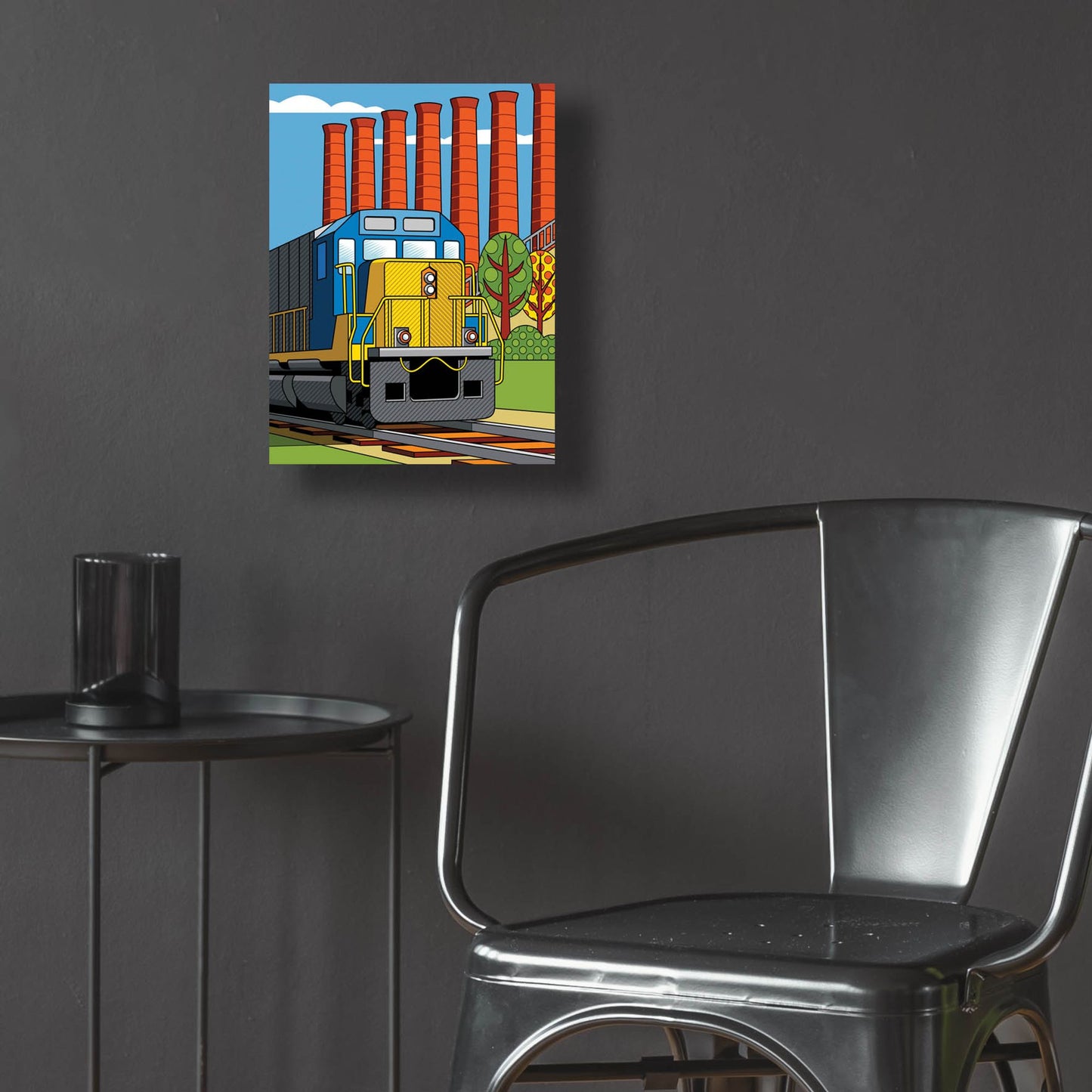 Epic Art 'Homestead Steel Mill Stacks' by Ron Magnes, Acrylic Glass Wall Art,12x16