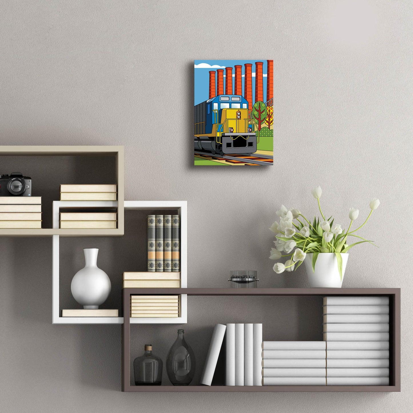 Epic Art 'Homestead Steel Mill Stacks' by Ron Magnes, Acrylic Glass Wall Art,12x16