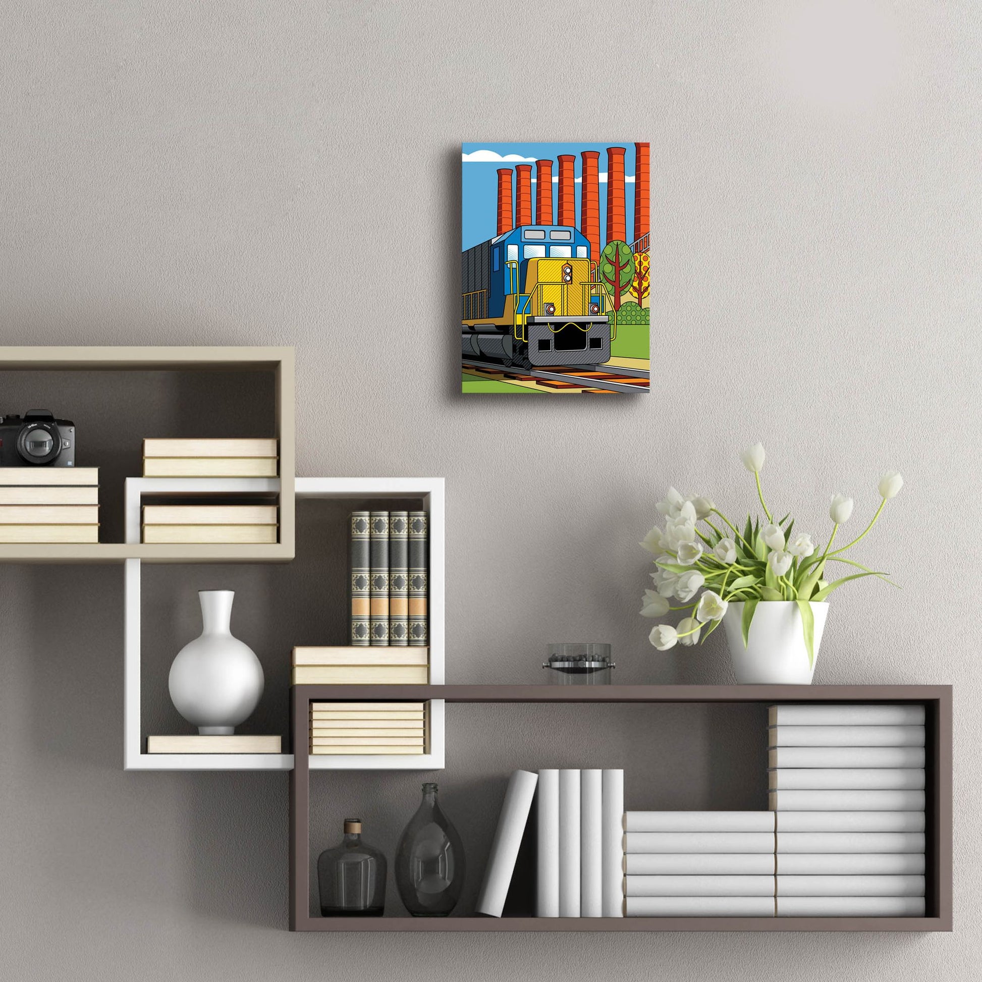 Epic Art 'Homestead Steel Mill Stacks' by Ron Magnes, Acrylic Glass Wall Art,12x16
