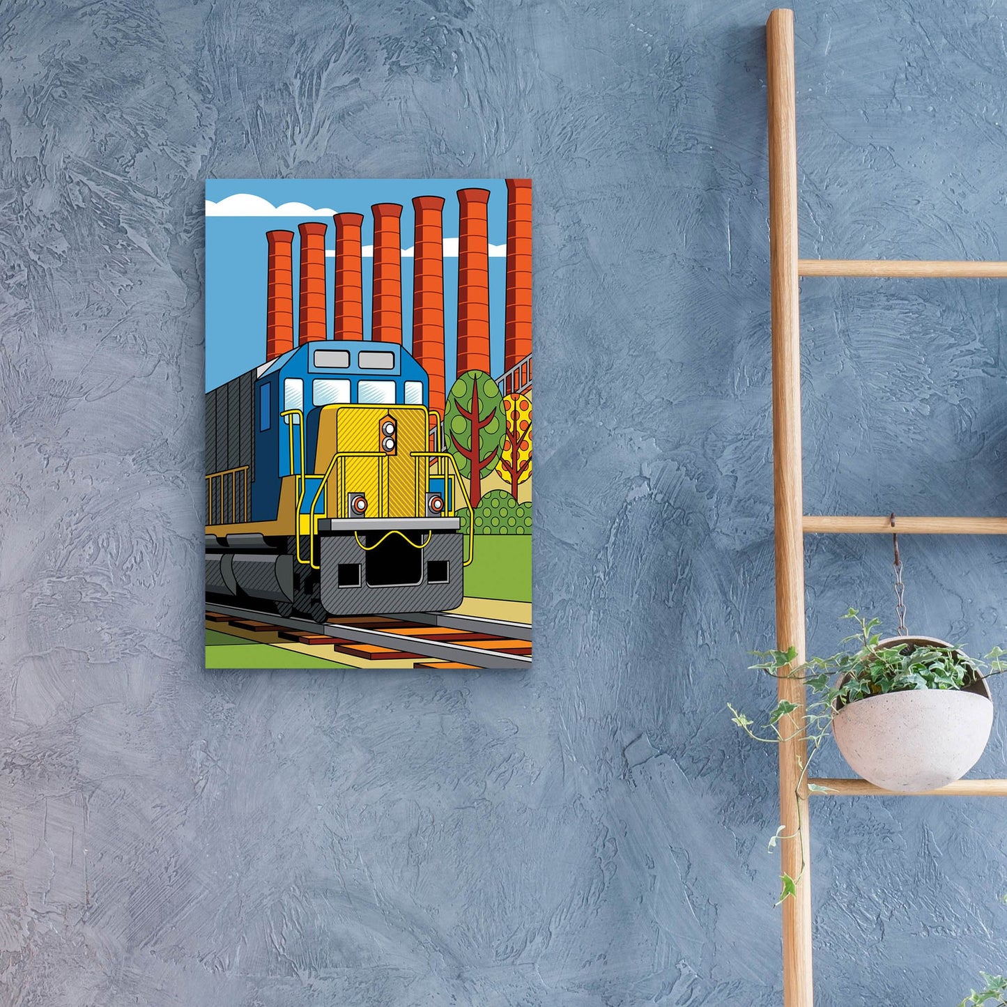 Epic Art 'Homestead Steel Mill Stacks' by Ron Magnes, Acrylic Glass Wall Art,16x24