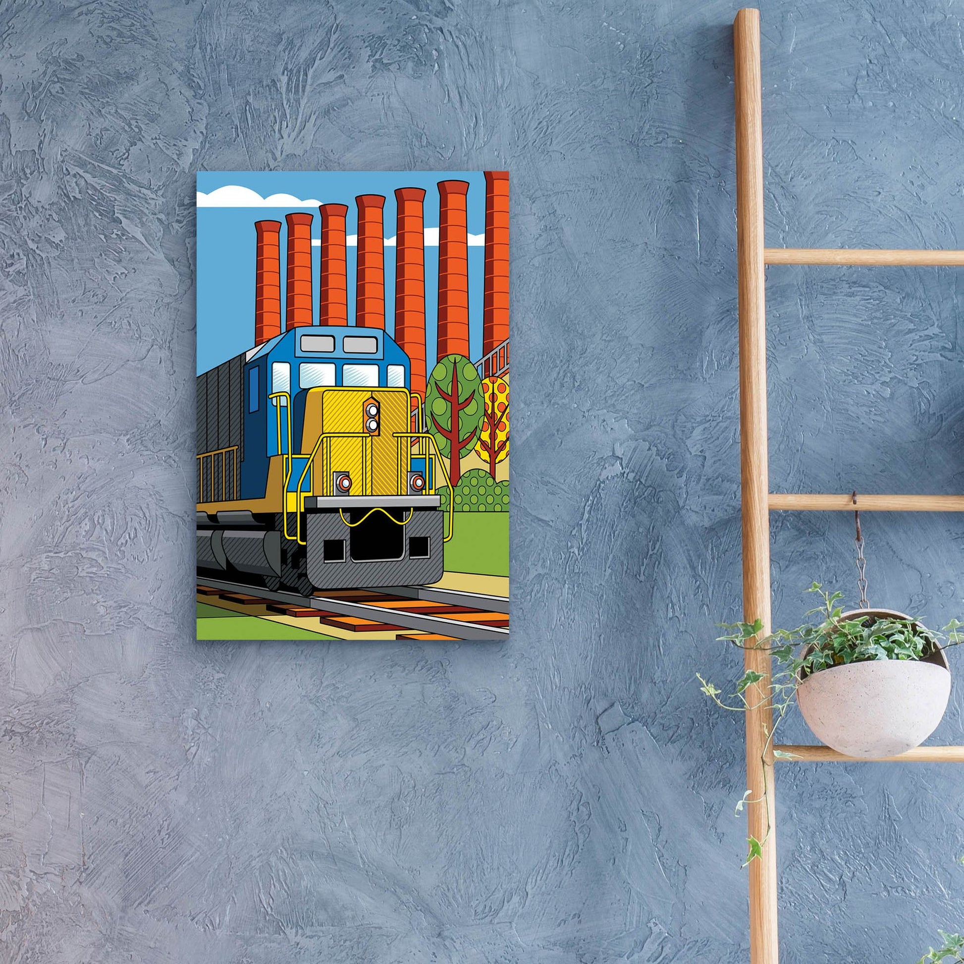 Epic Art 'Homestead Steel Mill Stacks' by Ron Magnes, Acrylic Glass Wall Art,16x24