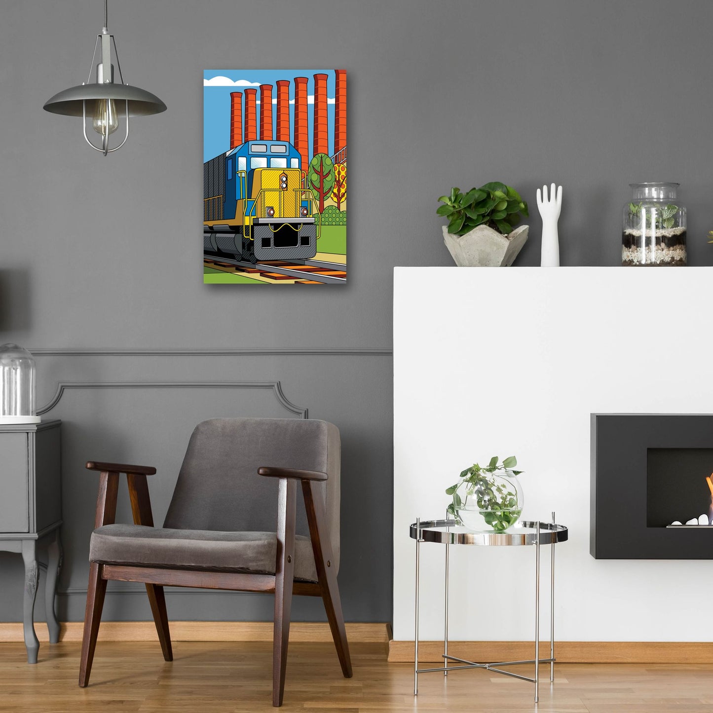 Epic Art 'Homestead Steel Mill Stacks' by Ron Magnes, Acrylic Glass Wall Art,16x24