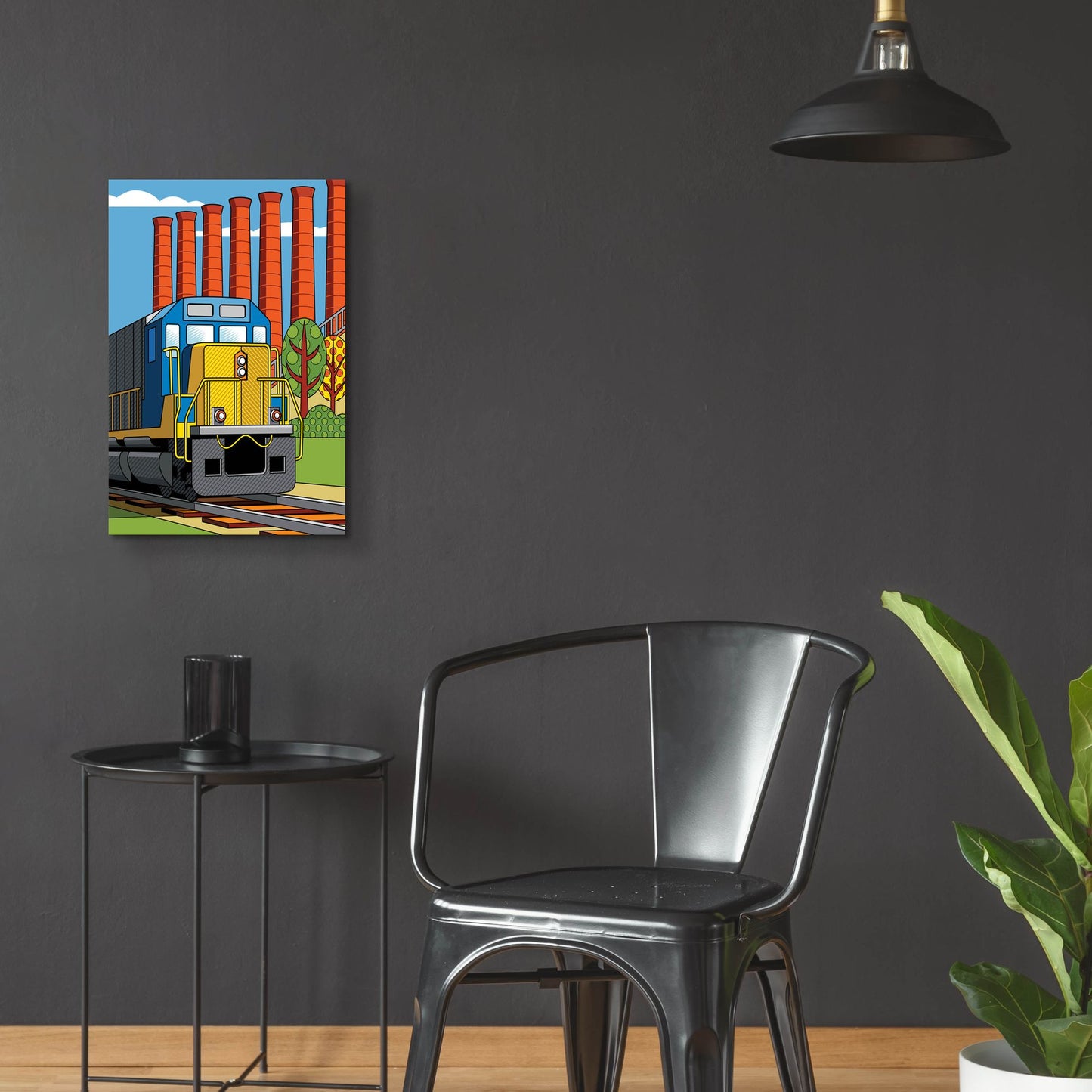 Epic Art 'Homestead Steel Mill Stacks' by Ron Magnes, Acrylic Glass Wall Art,16x24