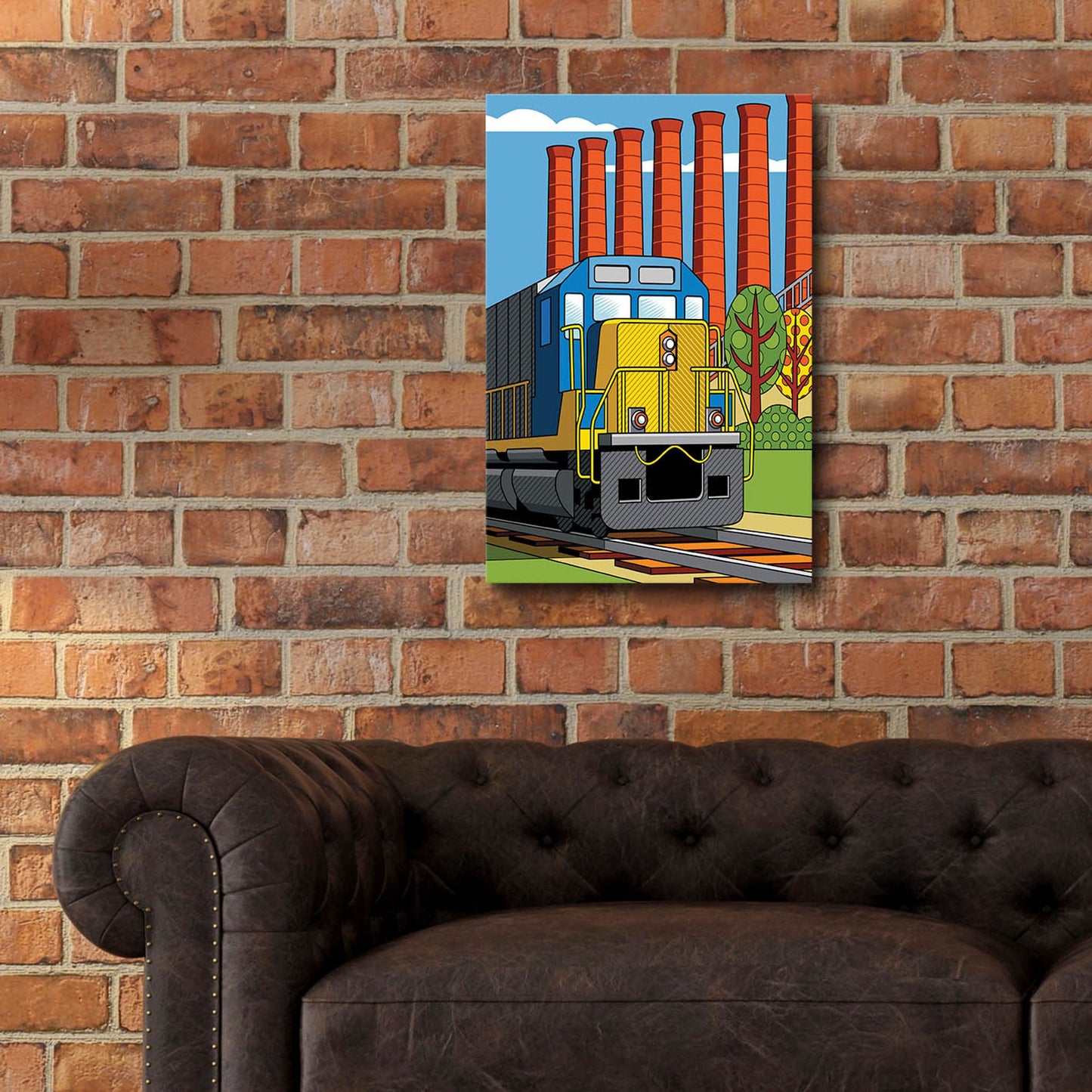 Epic Art 'Homestead Steel Mill Stacks' by Ron Magnes, Acrylic Glass Wall Art,16x24