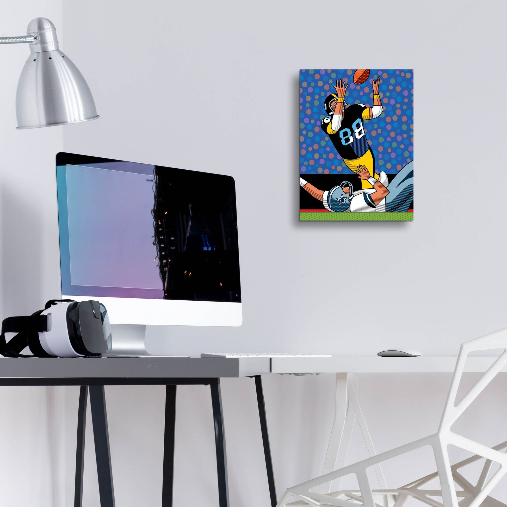 Epic Art 'Lynn Swann Super Bowl Catch' by Ron Magnes, Acrylic Glass Wall Art,12x16