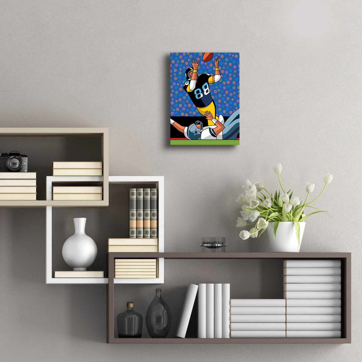 Epic Art 'Lynn Swann Super Bowl Catch' by Ron Magnes, Acrylic Glass Wall Art,12x16