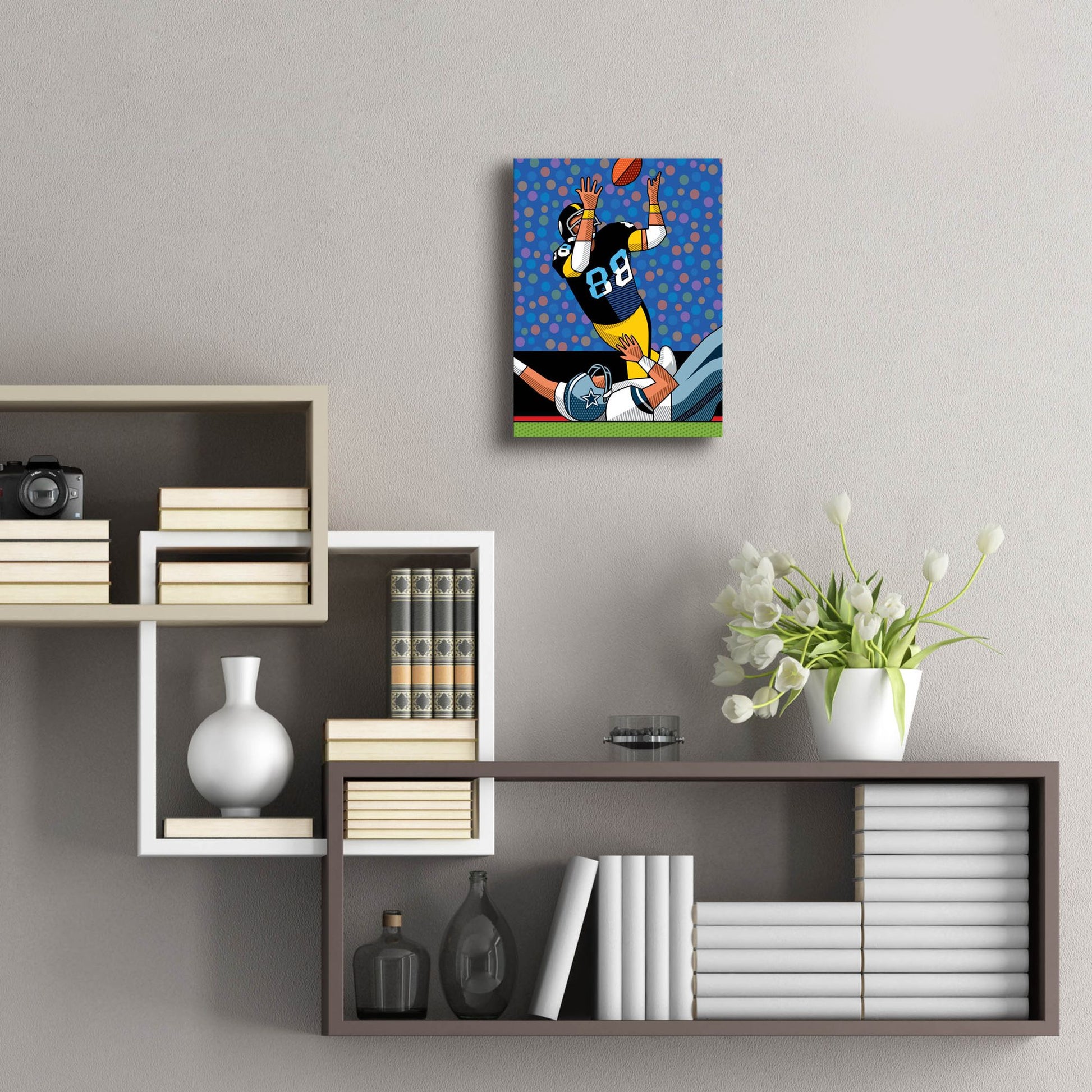 Epic Art 'Lynn Swann Super Bowl Catch' by Ron Magnes, Acrylic Glass Wall Art,12x16