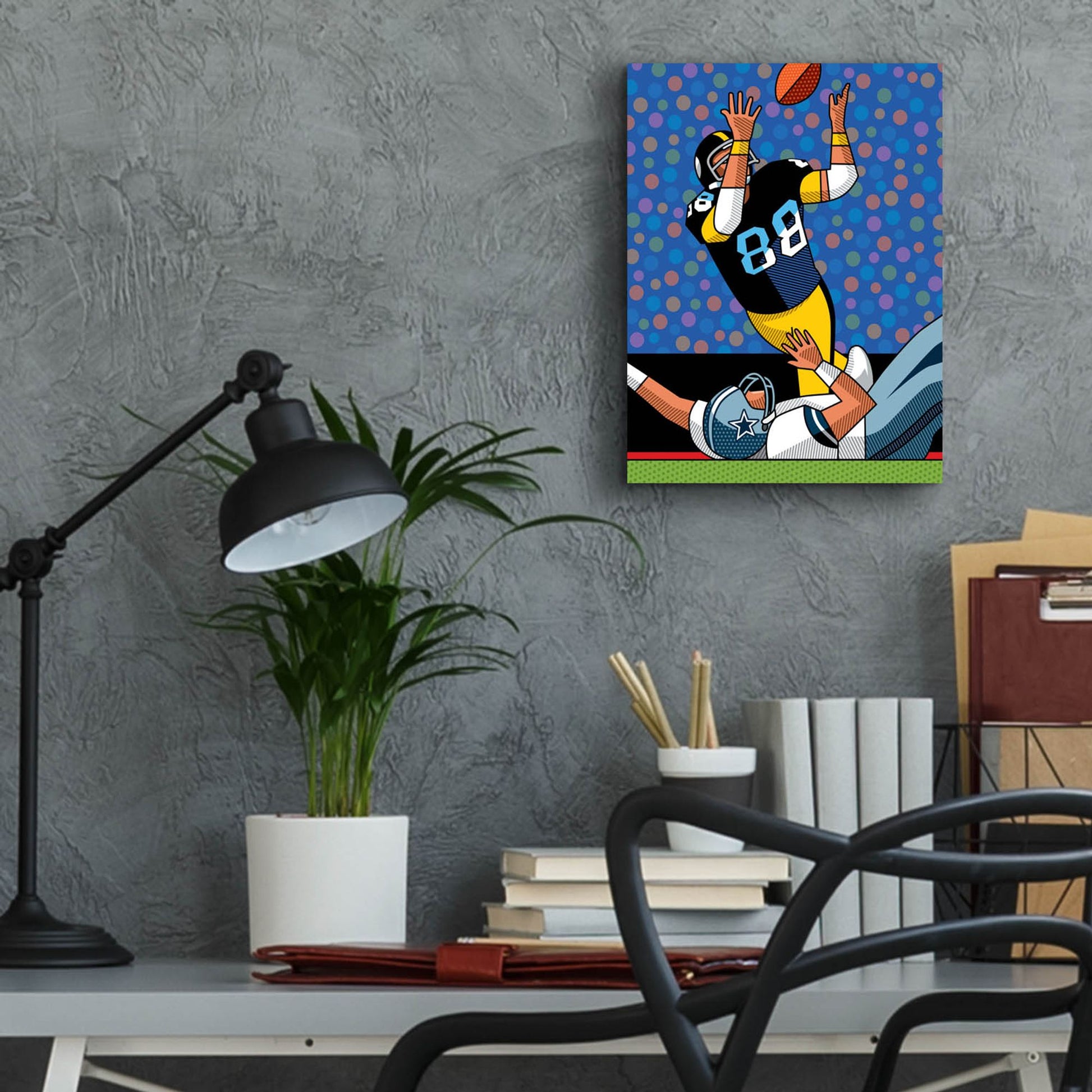 Epic Art 'Lynn Swann Super Bowl Catch' by Ron Magnes, Acrylic Glass Wall Art,12x16